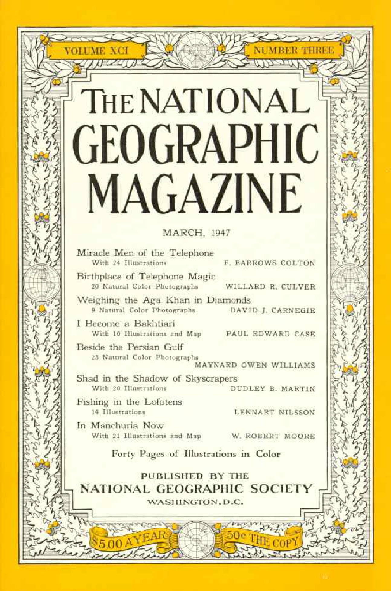 [해외잡지] National Geographic 1947-03 091-3 Mar