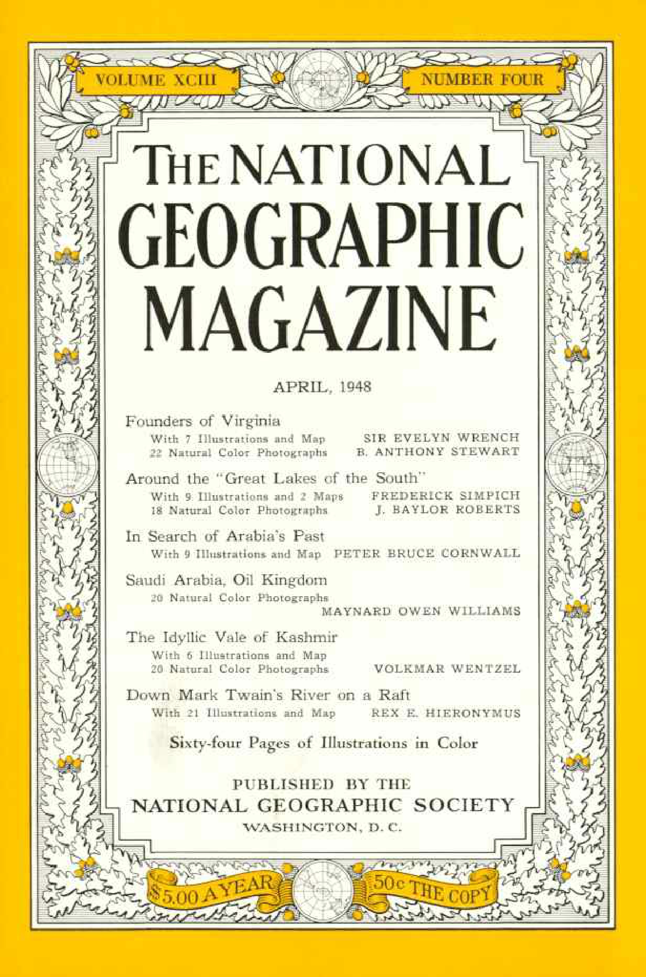 [해외잡지] National Geographic 1948-04 093-4 Apr