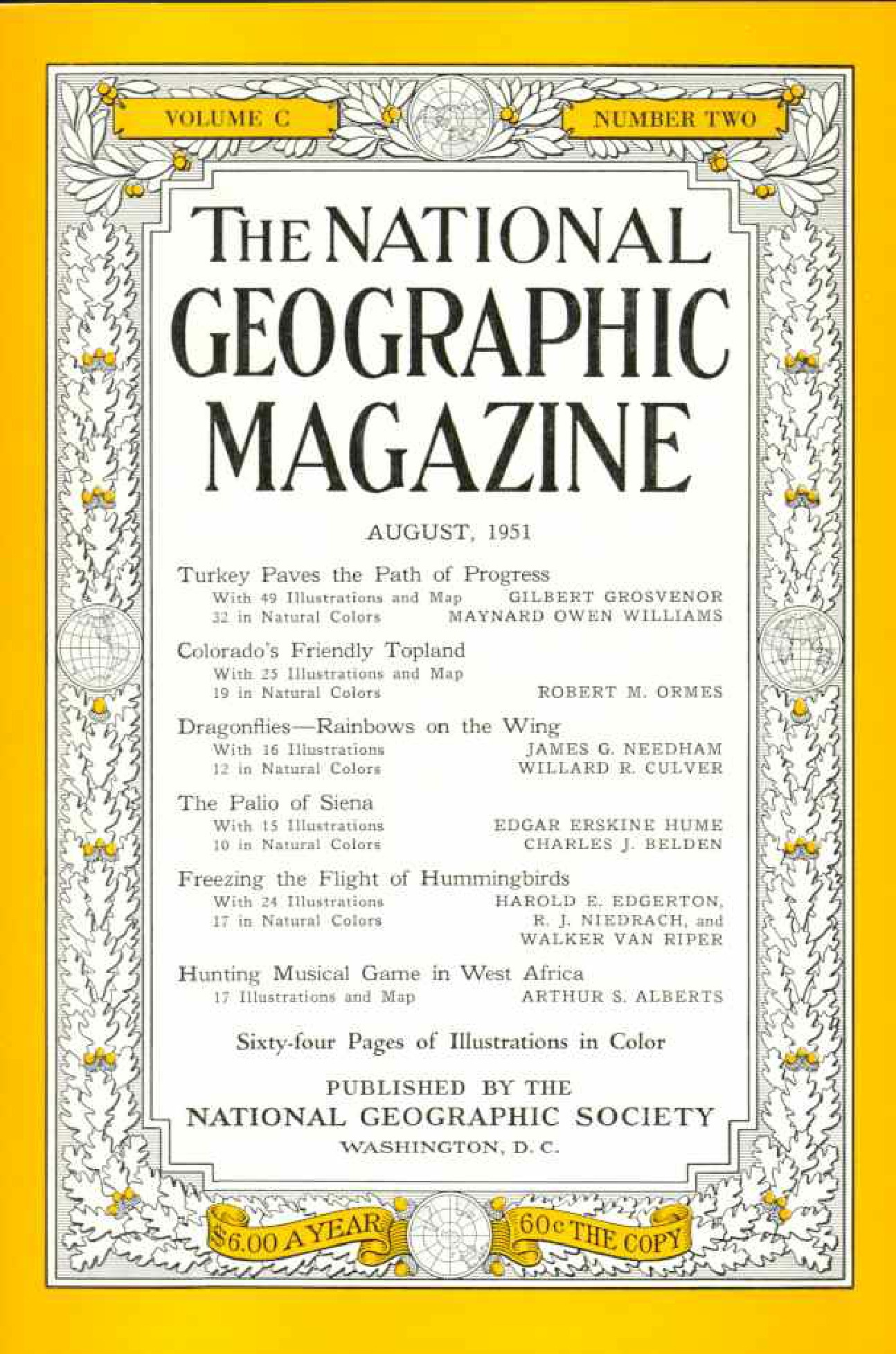 [해외잡지] National Geographic 1951-08 100-2 Aug