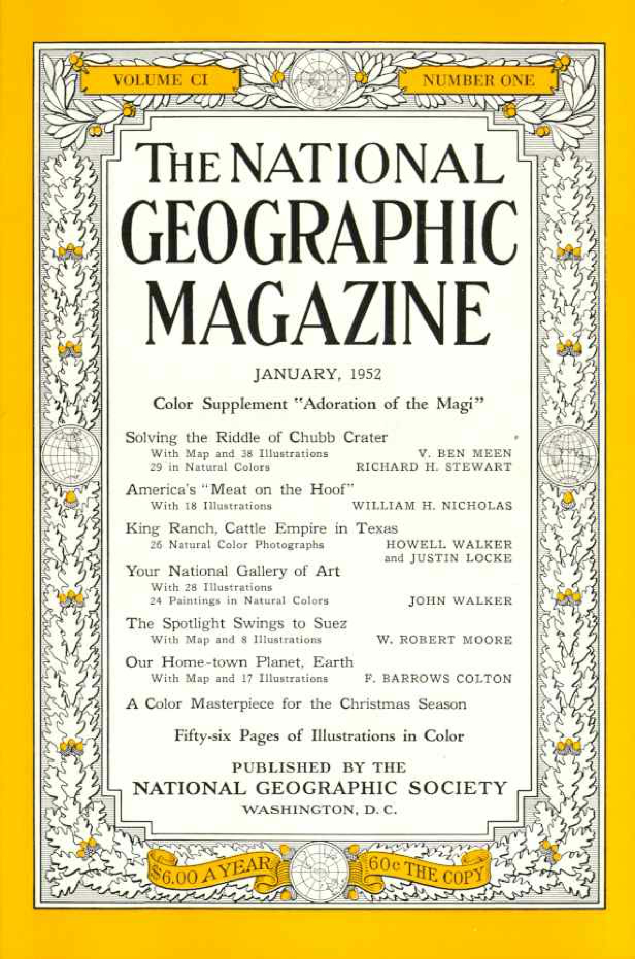 [해외잡지] National Geographic 1952-01 101-1 Jan