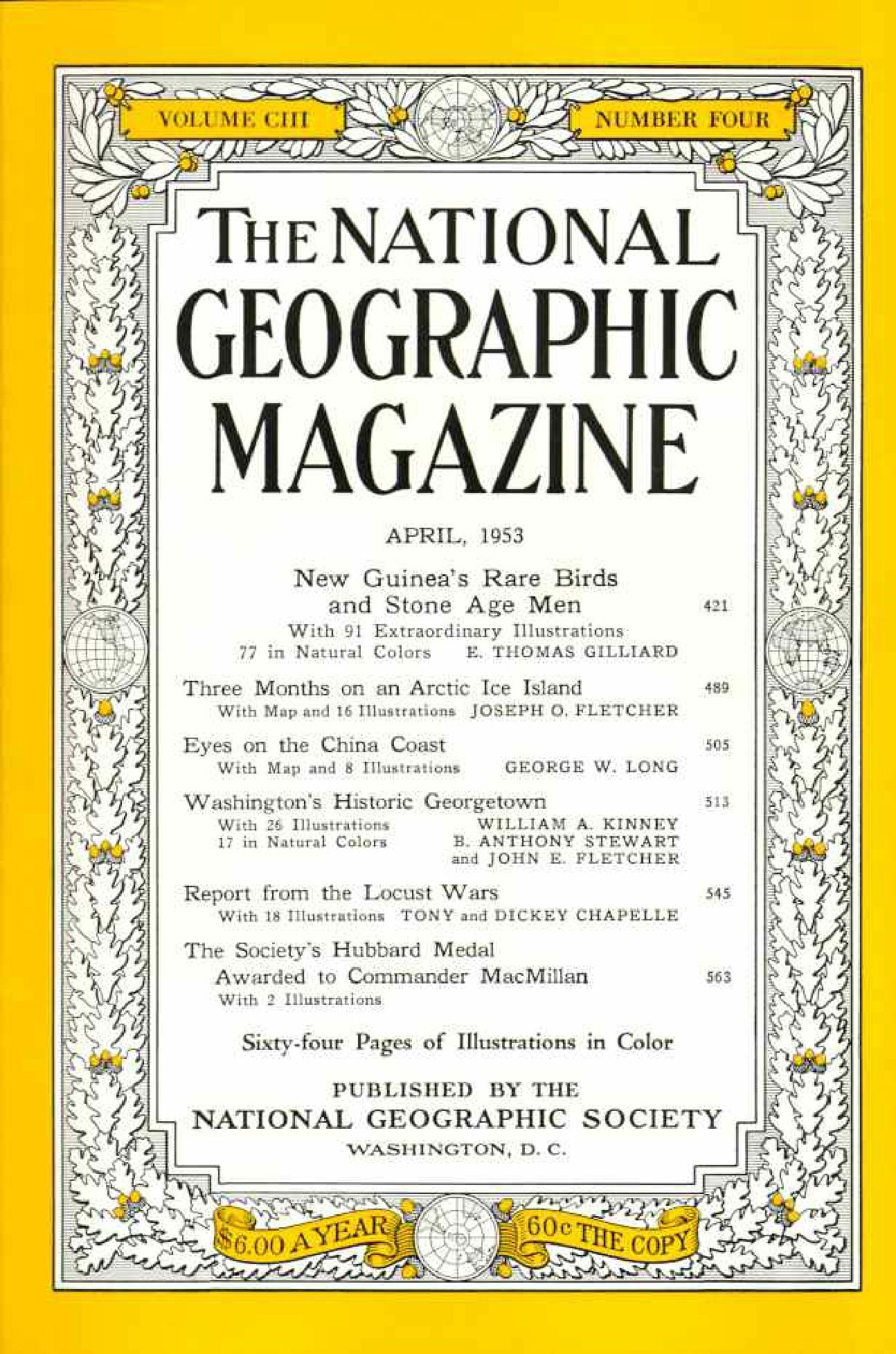 [해외잡지] National Geographic 1953-04 103-4 Apr