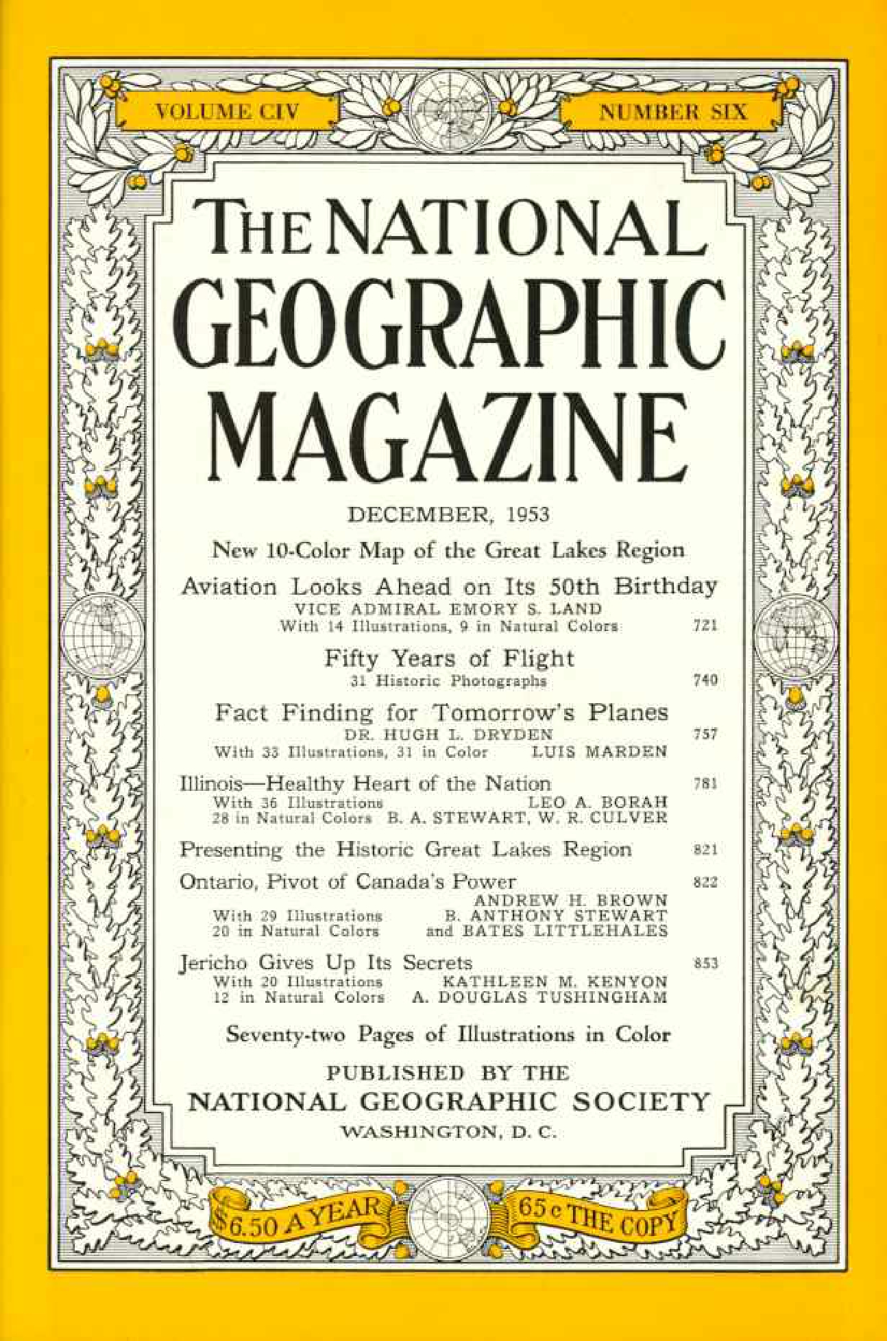 [해외잡지] National Geographic 1953-12 104-6 Dec
