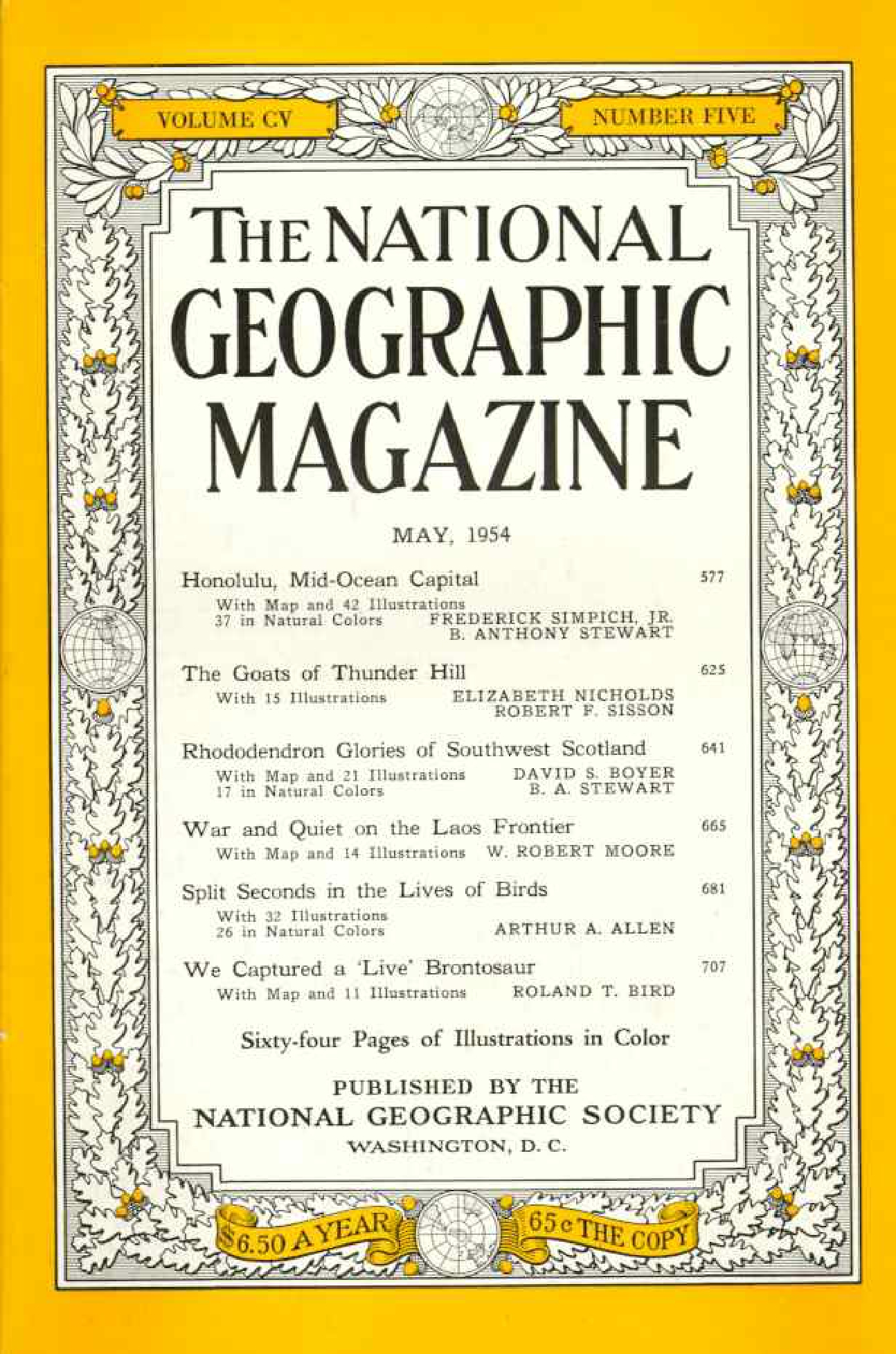 [해외잡지] National Geographic 1954-05 105-5 May