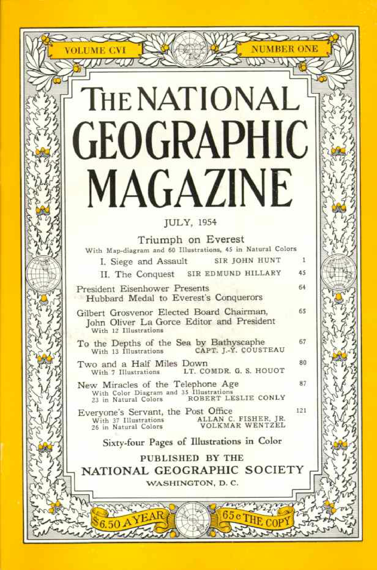 [해외잡지] National Geographic 1954-07 106-1 Jul