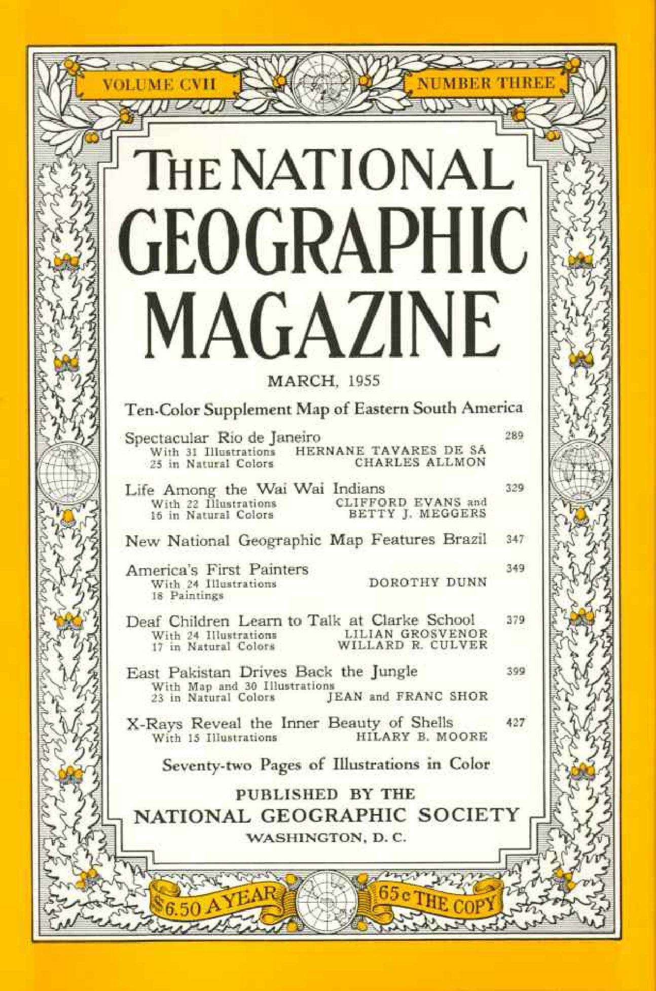 [해외잡지] National Geographic 1955-03 107-3 Mar