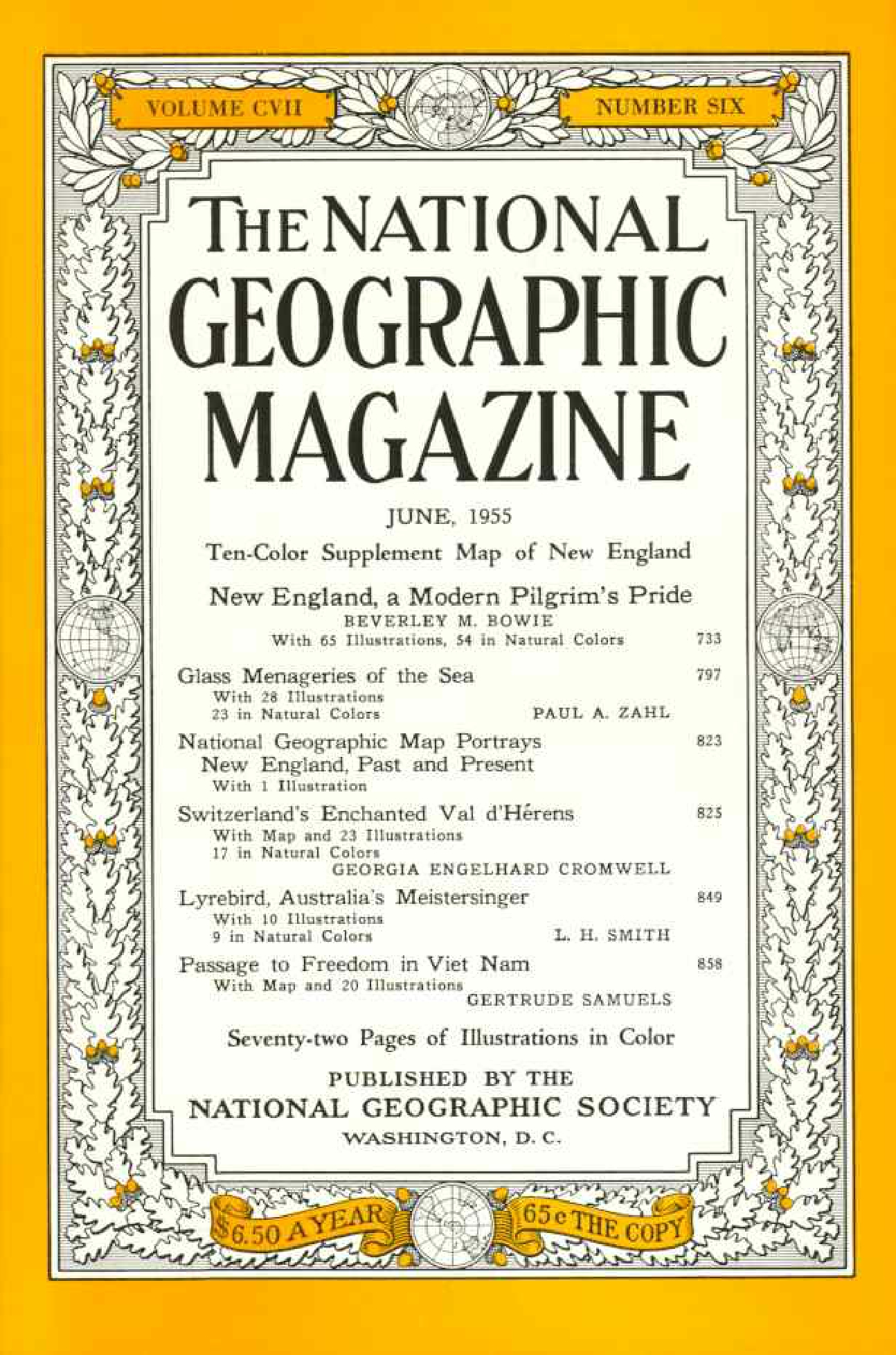 [해외잡지] National Geographic 1955-06 107-6 Jun