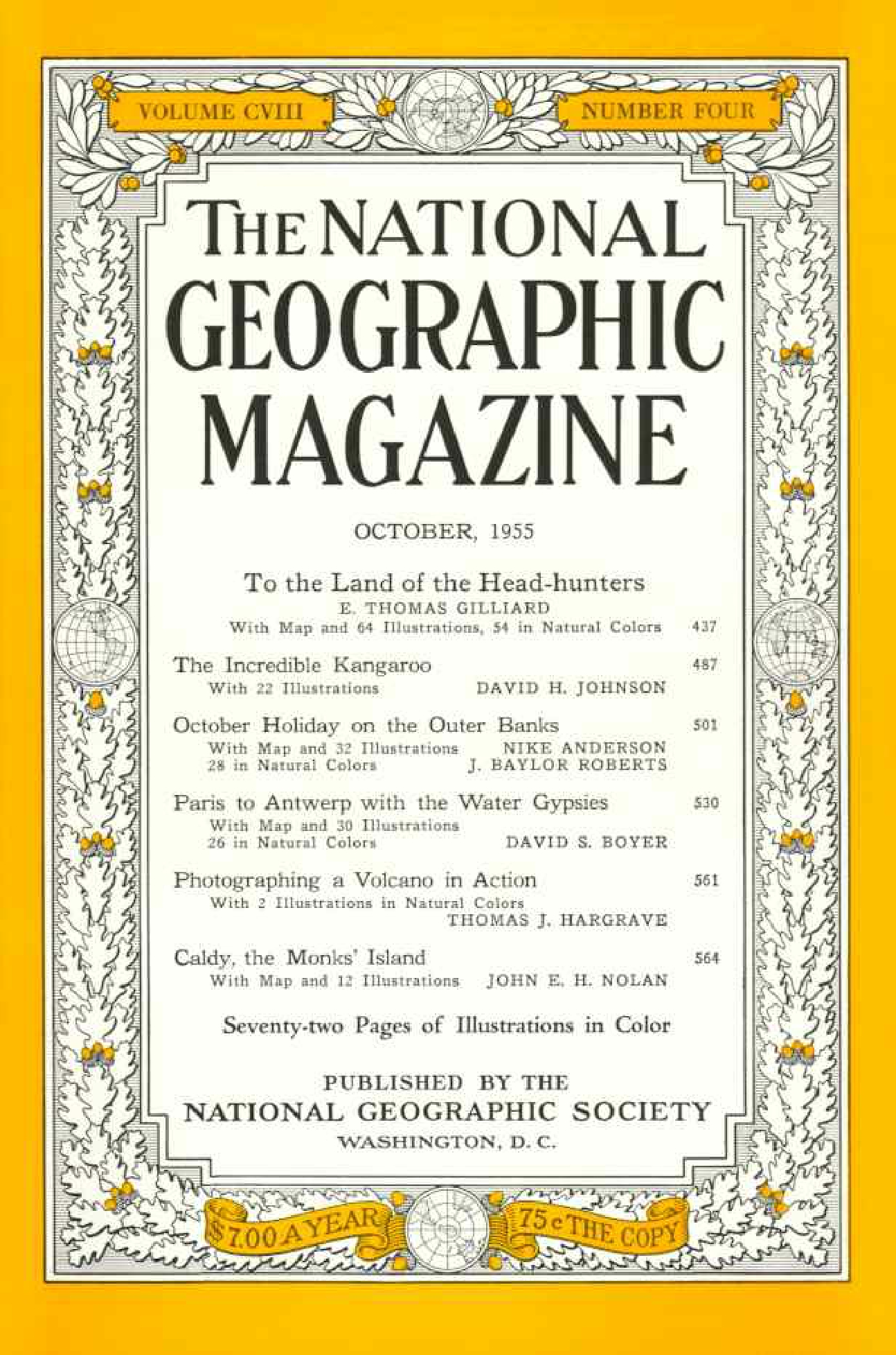 [해외잡지] National Geographic 1955-10 108-4 Oct