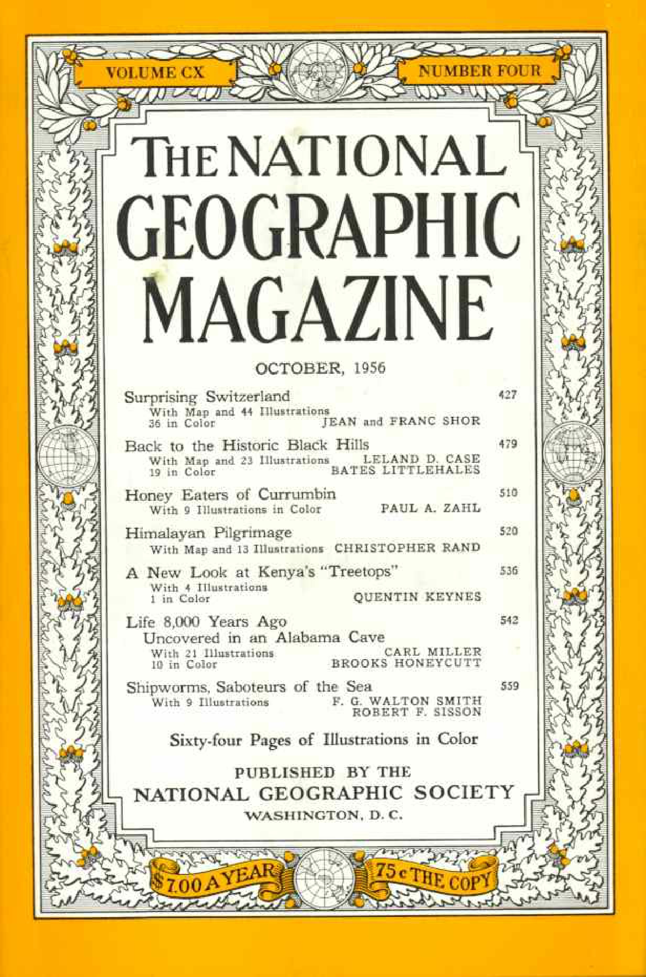 [해외잡지] National Geographic 1956-10 110-4 Oct