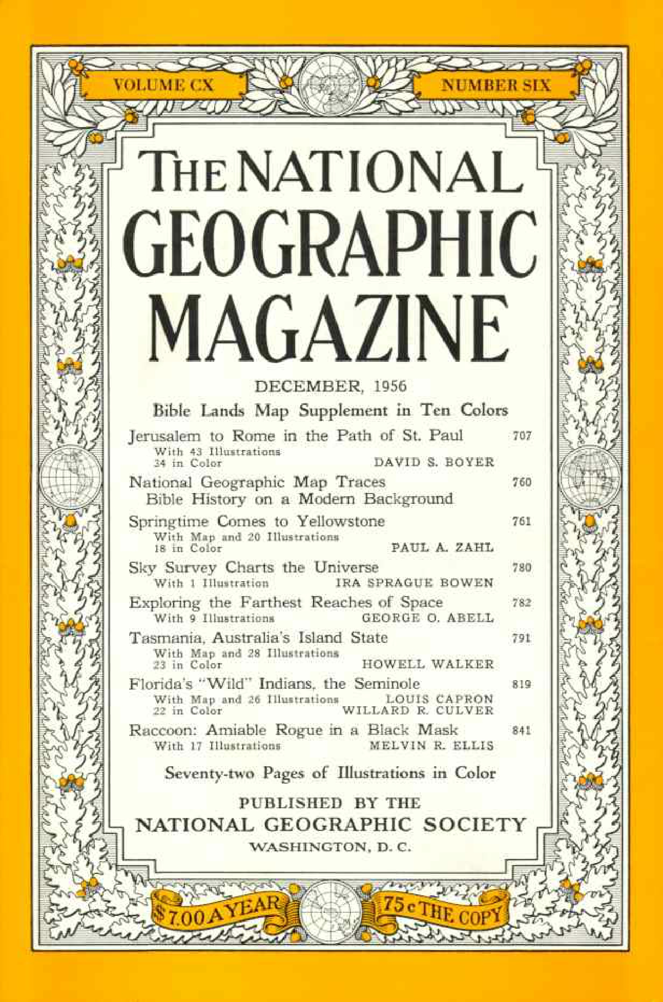 [해외잡지] National Geographic 1956-12 110-6 Dec