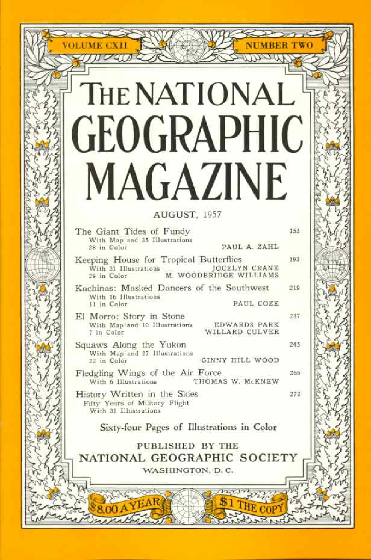 [해외잡지] National Geographic 1957-08 112-2 Aug