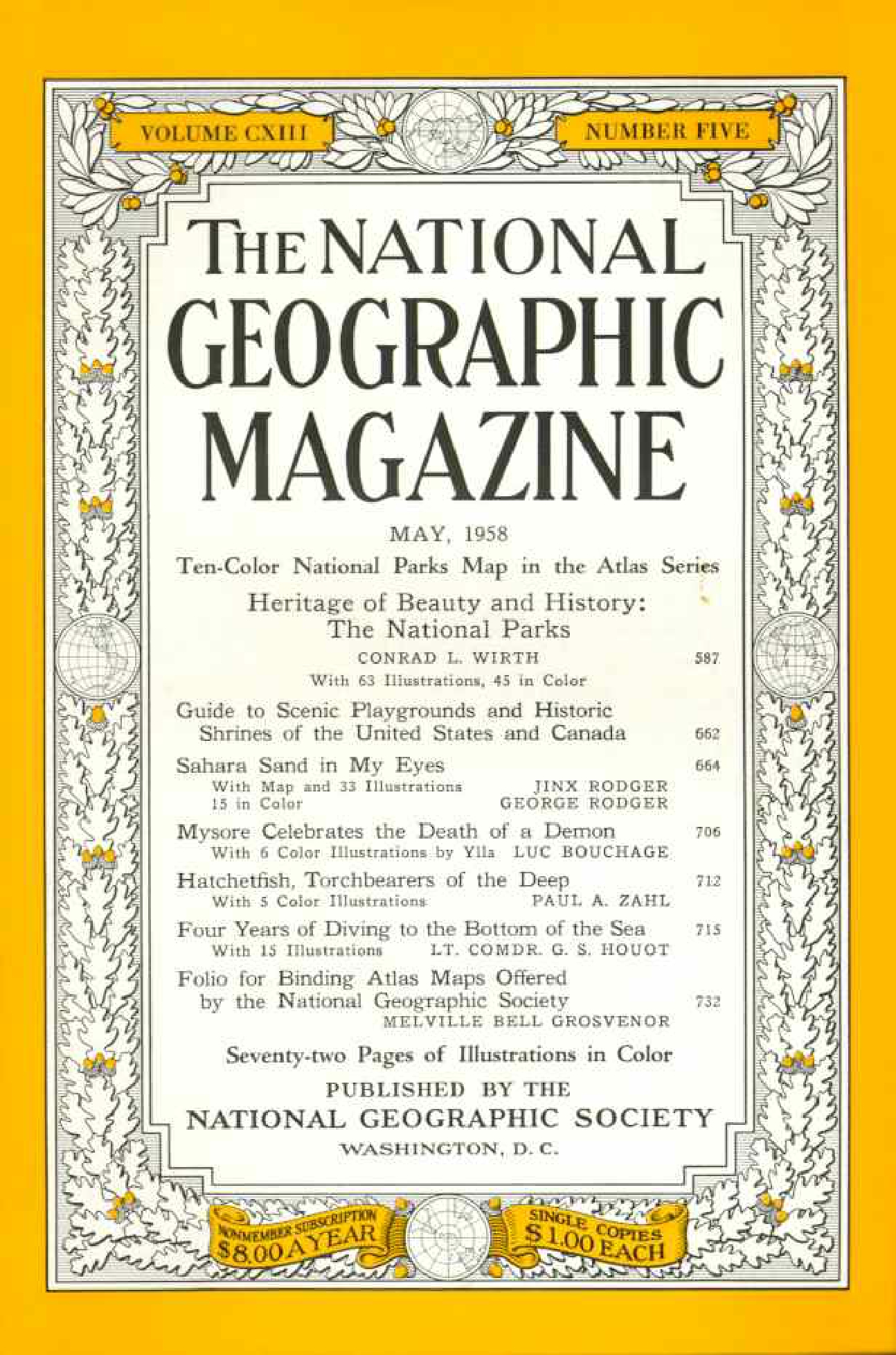 [해외잡지] National Geographic 1958-05 113-5 May