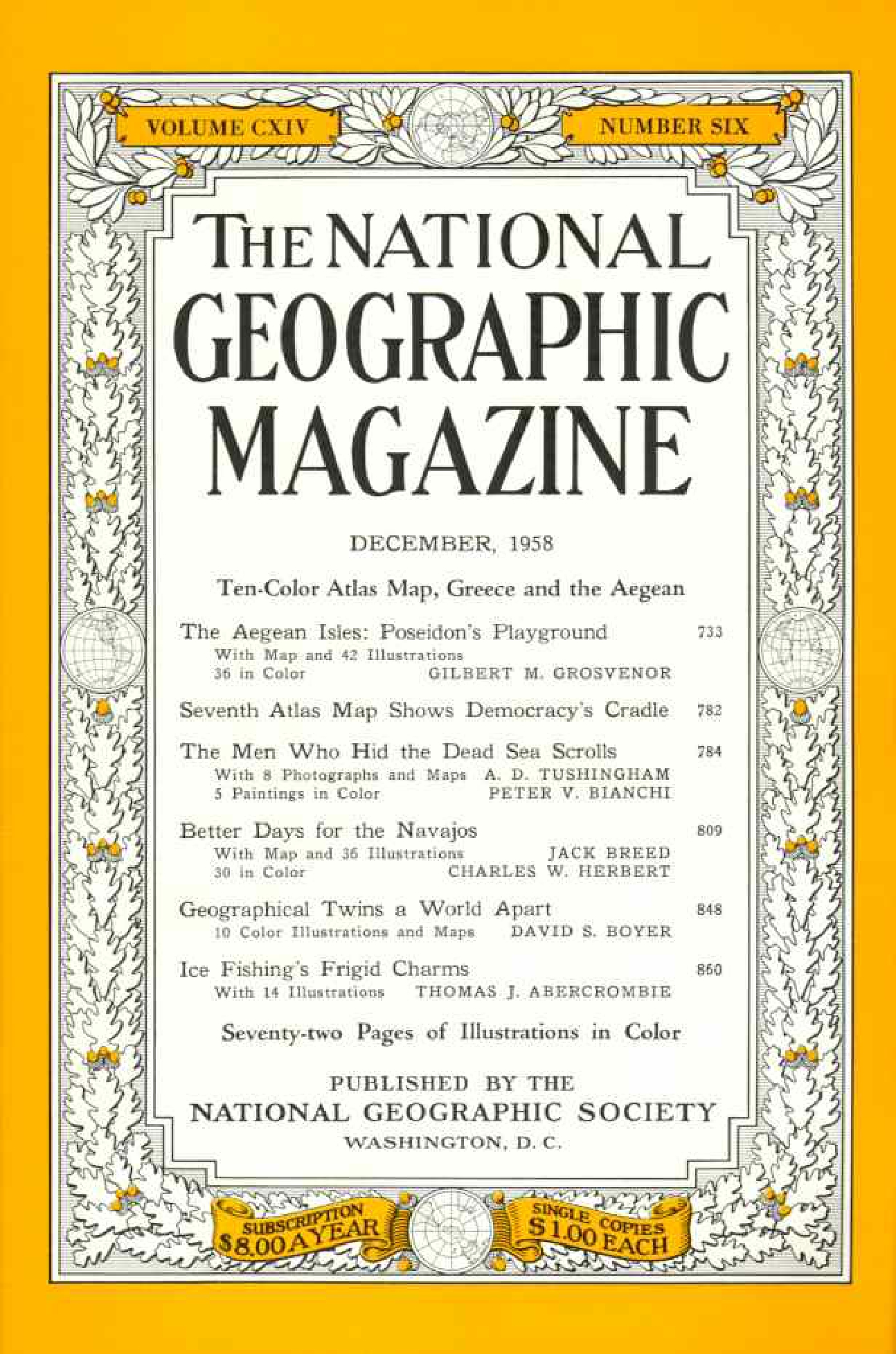 [해외잡지] National Geographic 1958-12 114-6 Dec