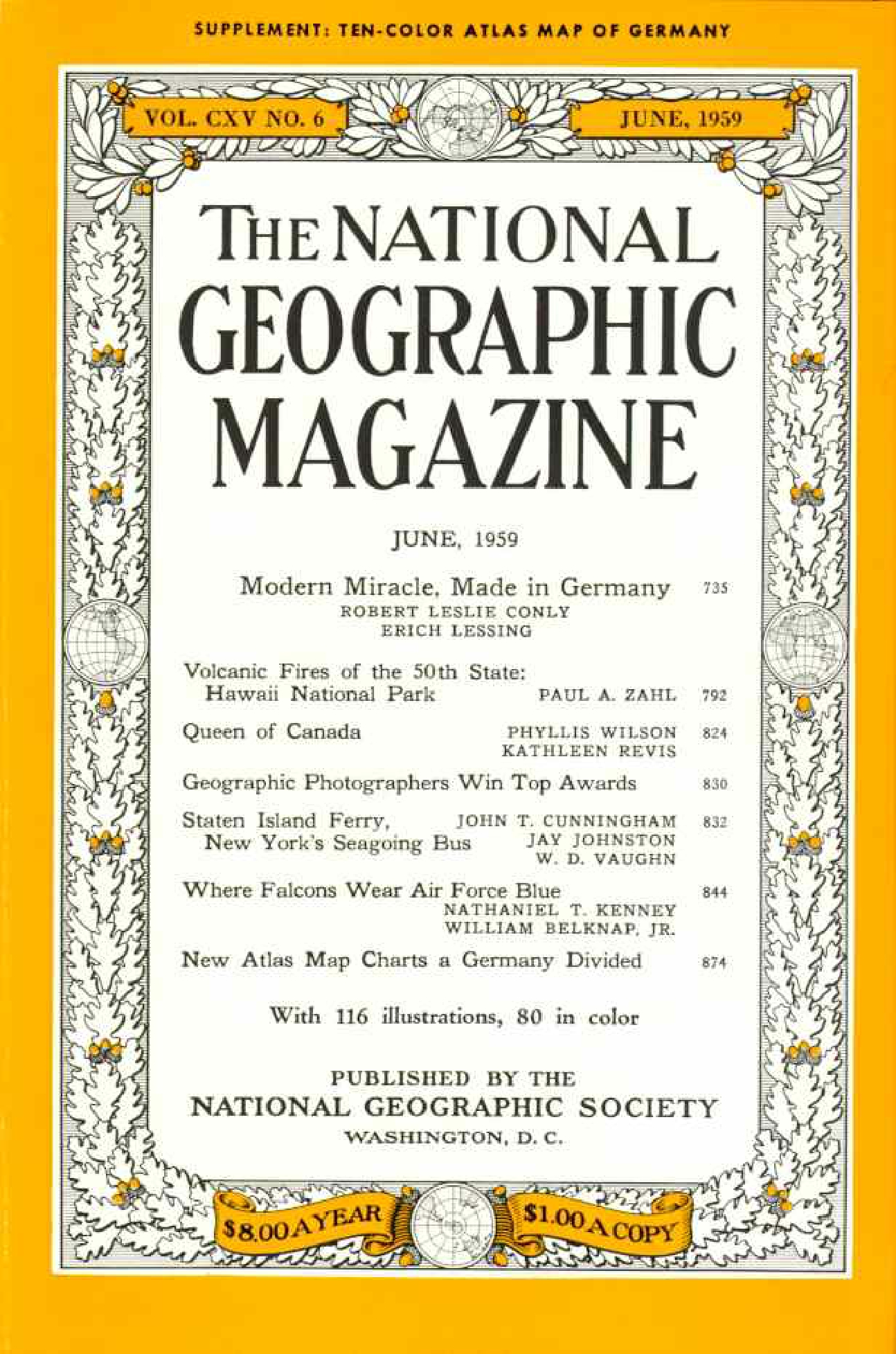 [해외잡지] National Geographic 1959-06 115-6 Jun