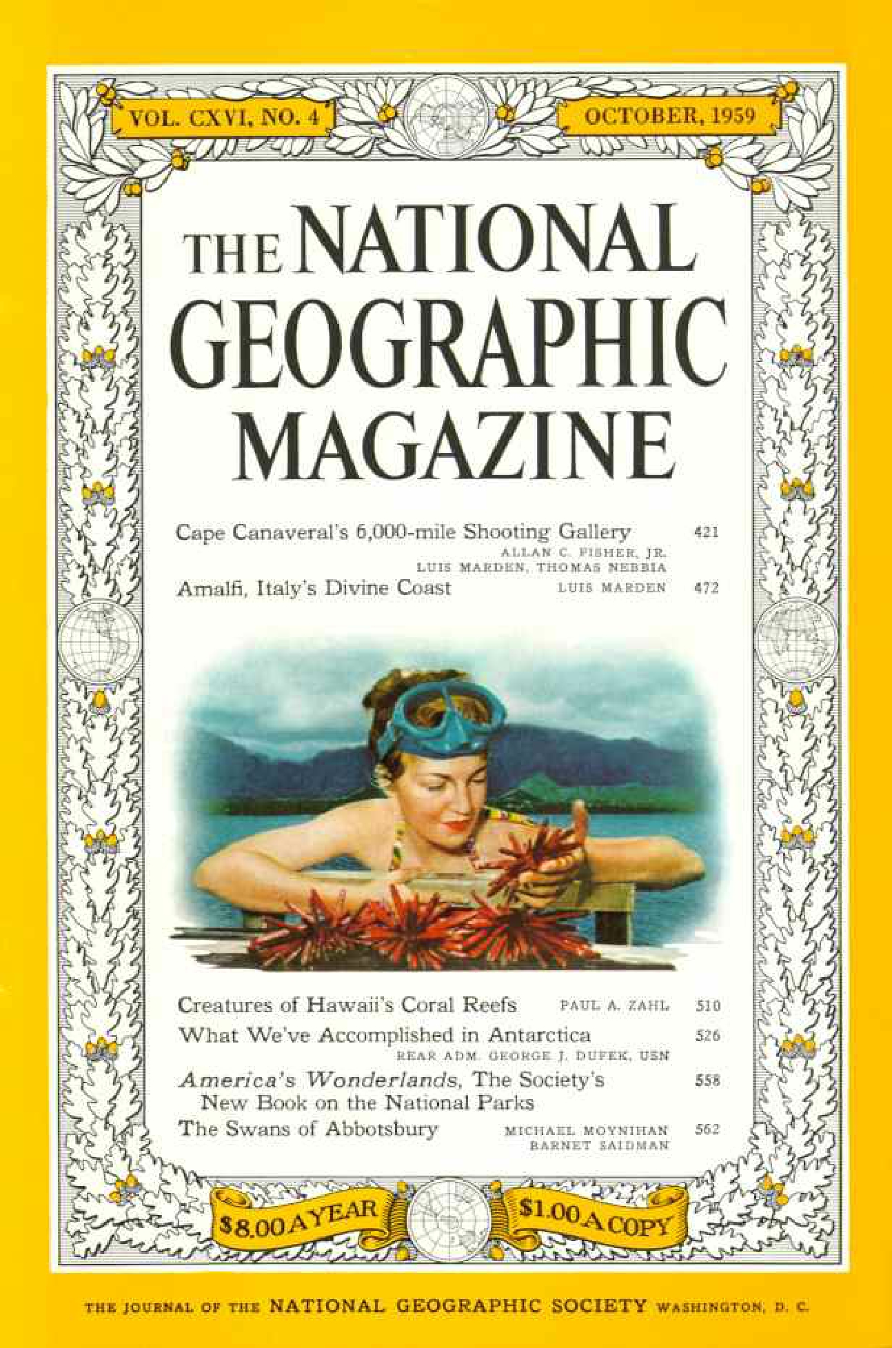 [해외잡지] National Geographic 1959-10 116-4 Oct