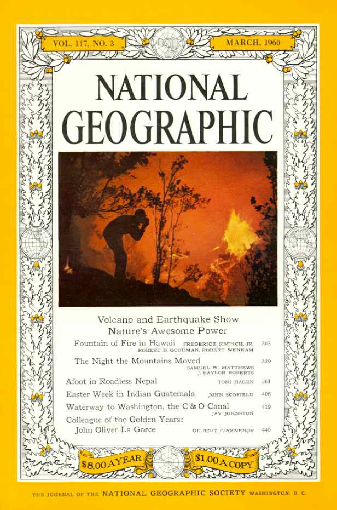 [해외잡지] National Geographic 1960-03 117-3 Mar
