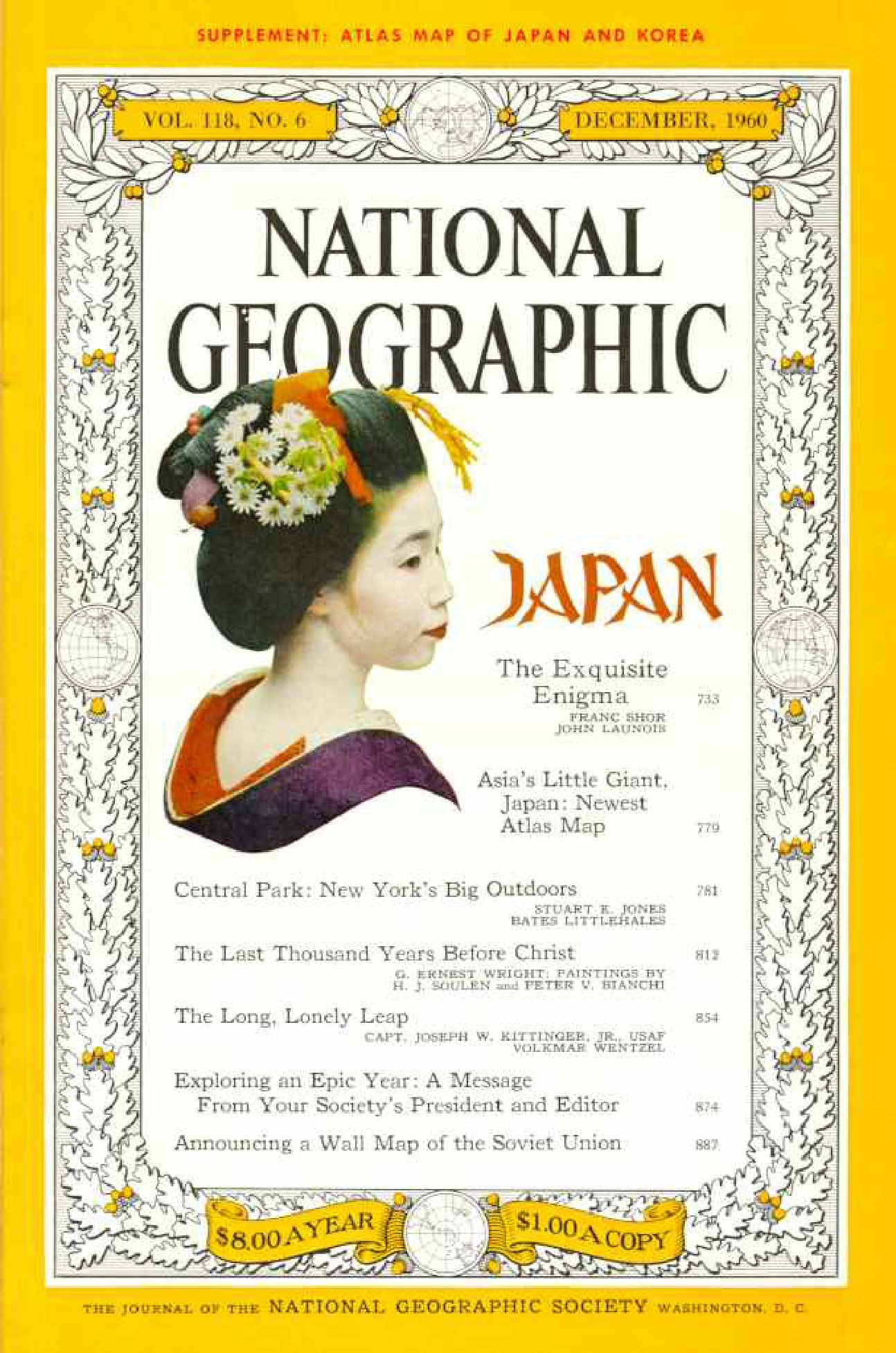 [해외잡지] National Geographic 1960-12 118-6 Dec