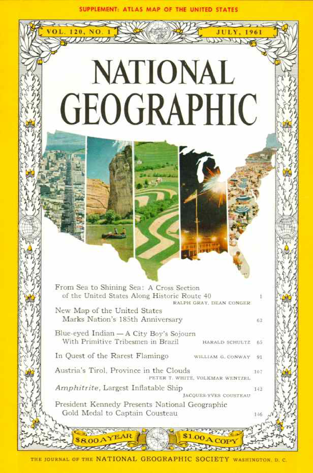 [해외잡지] National Geographic 1961-07 120-1 Jul