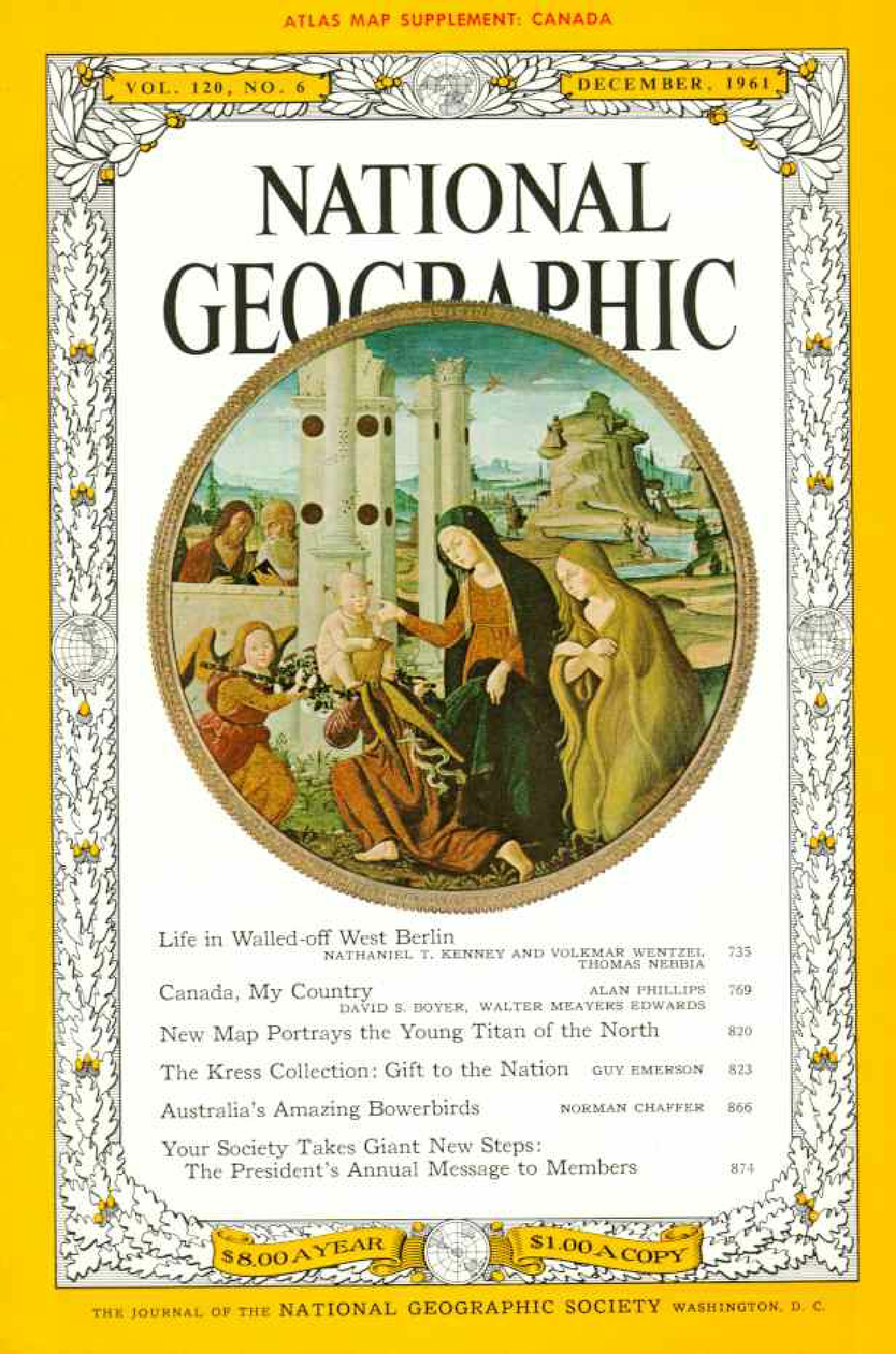 [해외잡지] National Geographic 1961-12 120-6 Dec