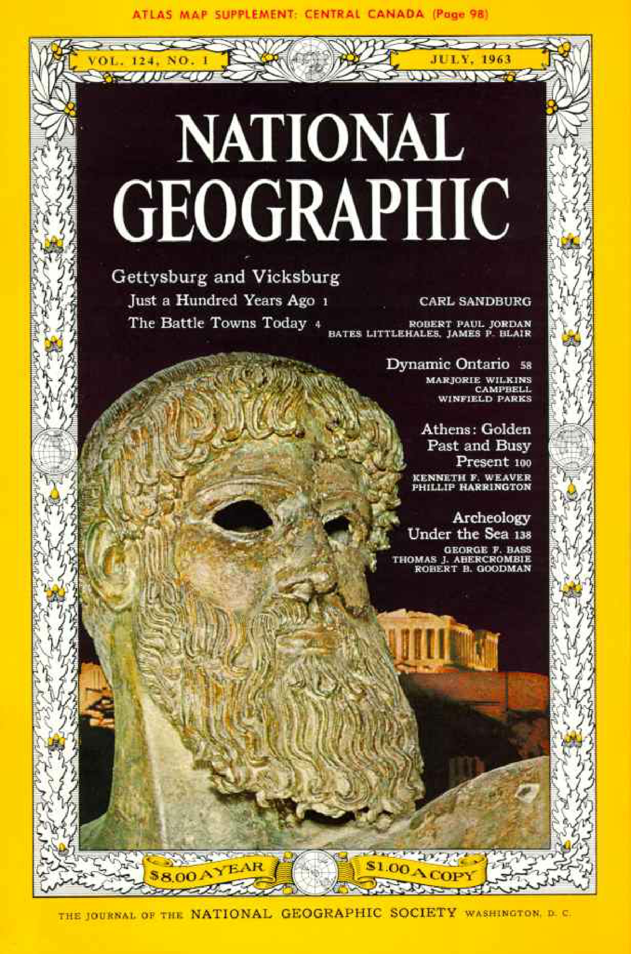 [해외잡지] National Geographic 1963-07 124-1 Jul