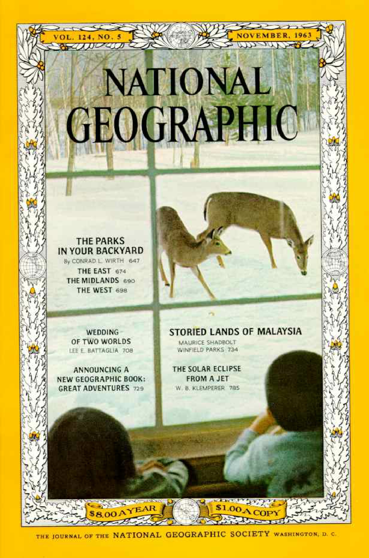 [해외잡지] National Geographic 1963-11 124-5 Nov