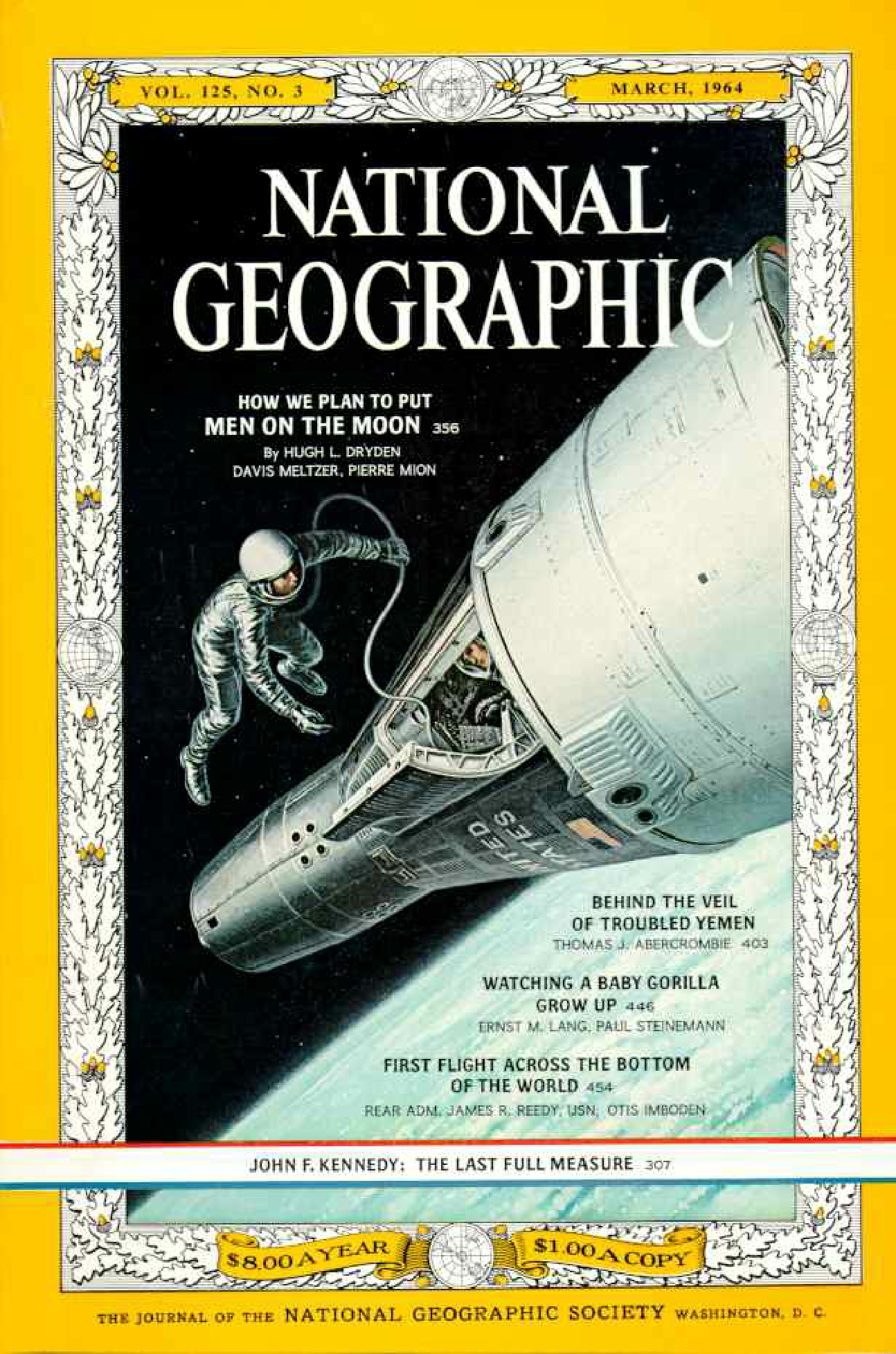[해외잡지] National Geographic 1964-03 125-3 Mar