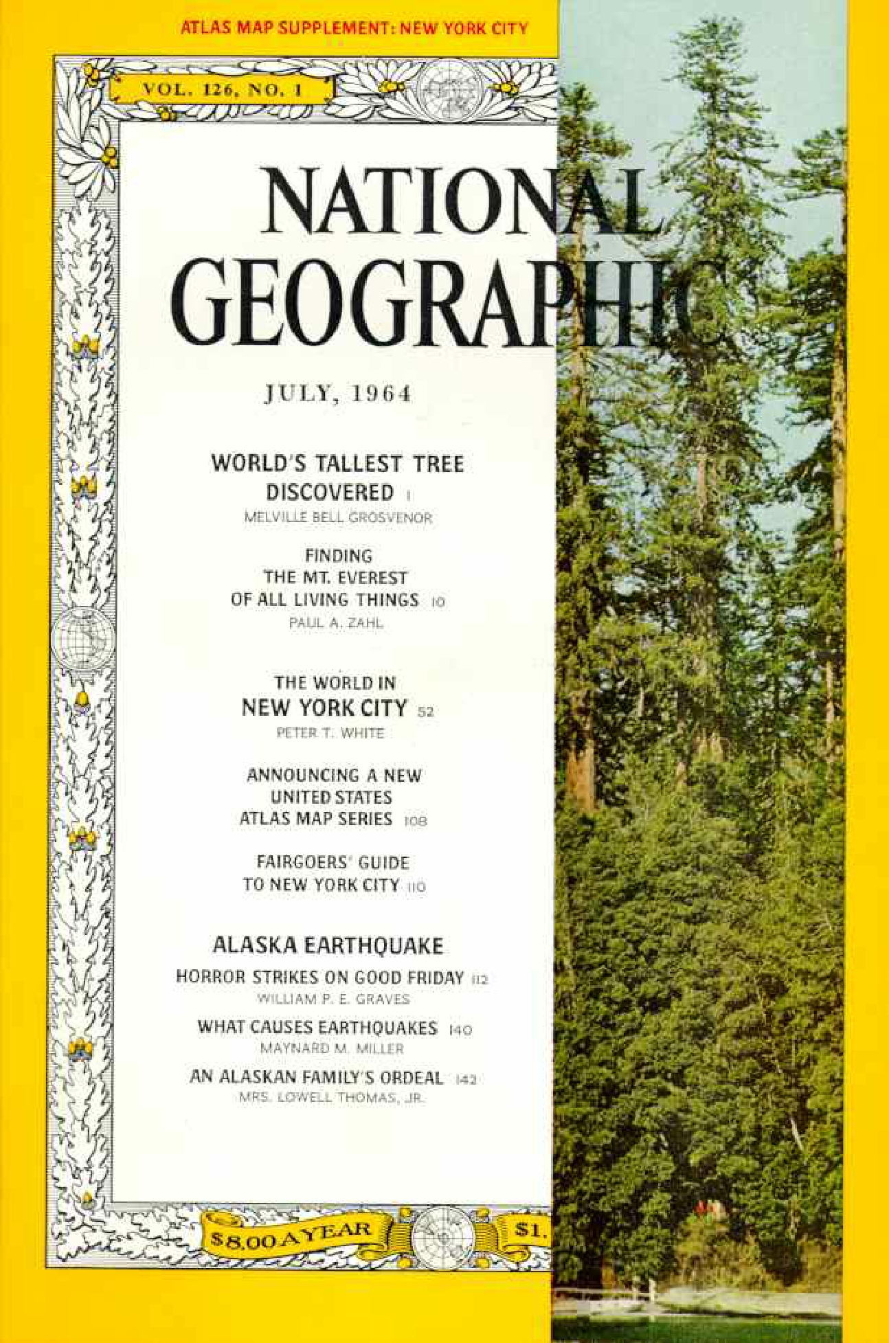[해외잡지] National Geographic 1964-07 126-1 Jul