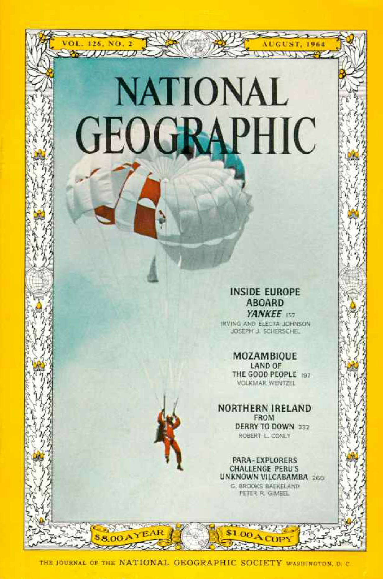 [해외잡지] National Geographic 1964-08 126-2 Aug