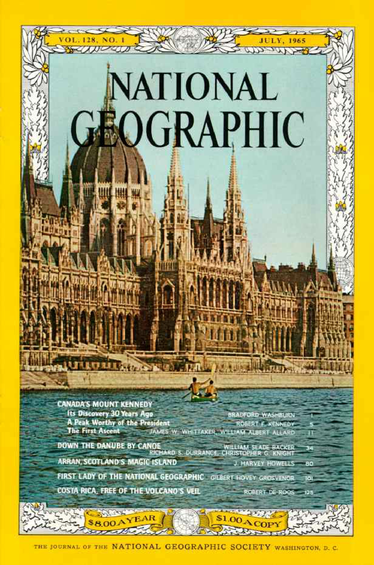 [해외잡지] National Geographic 1965-07 128-1 Jul