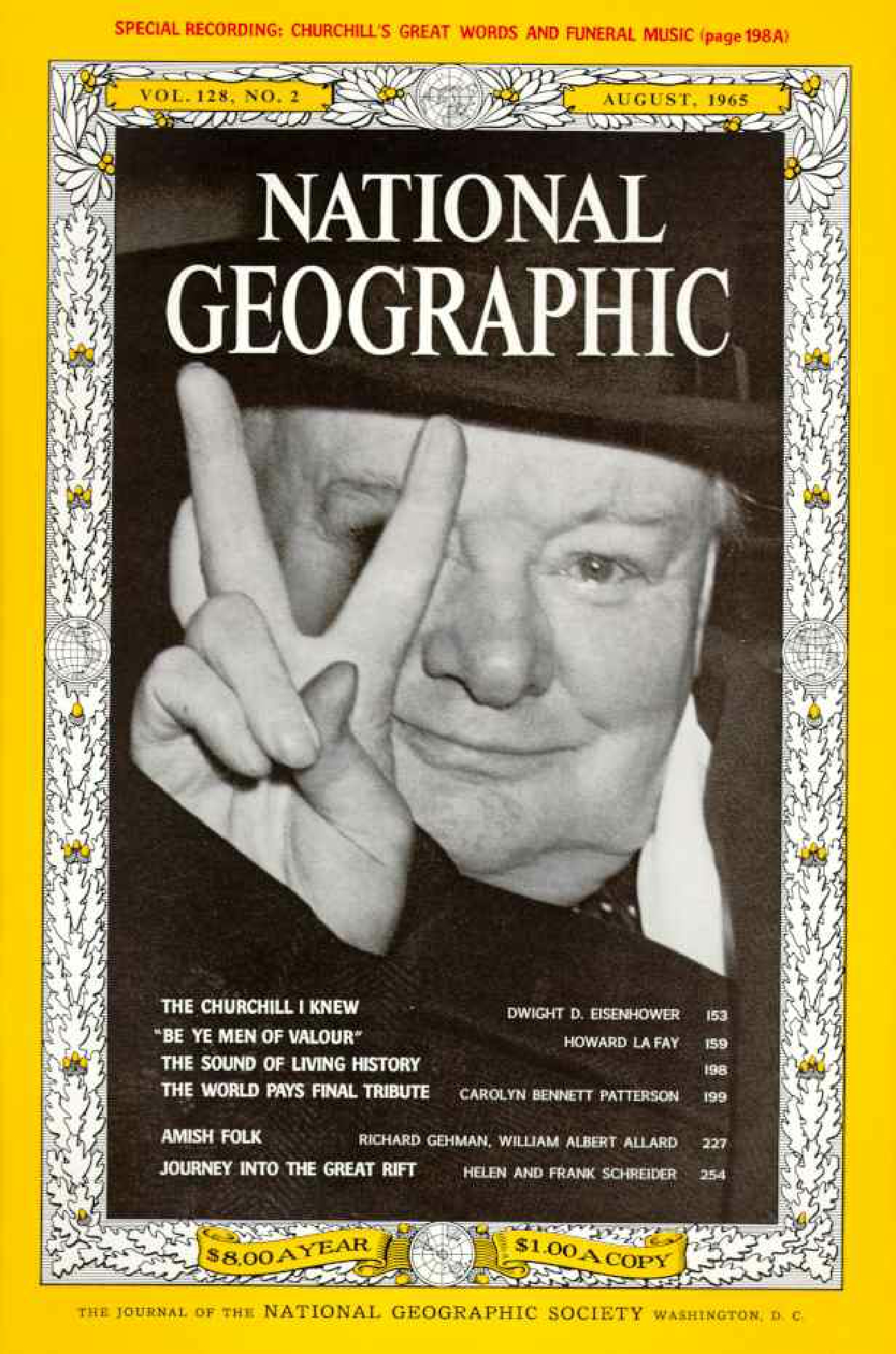 [해외잡지] National Geographic 1965-08 128-2 Aug