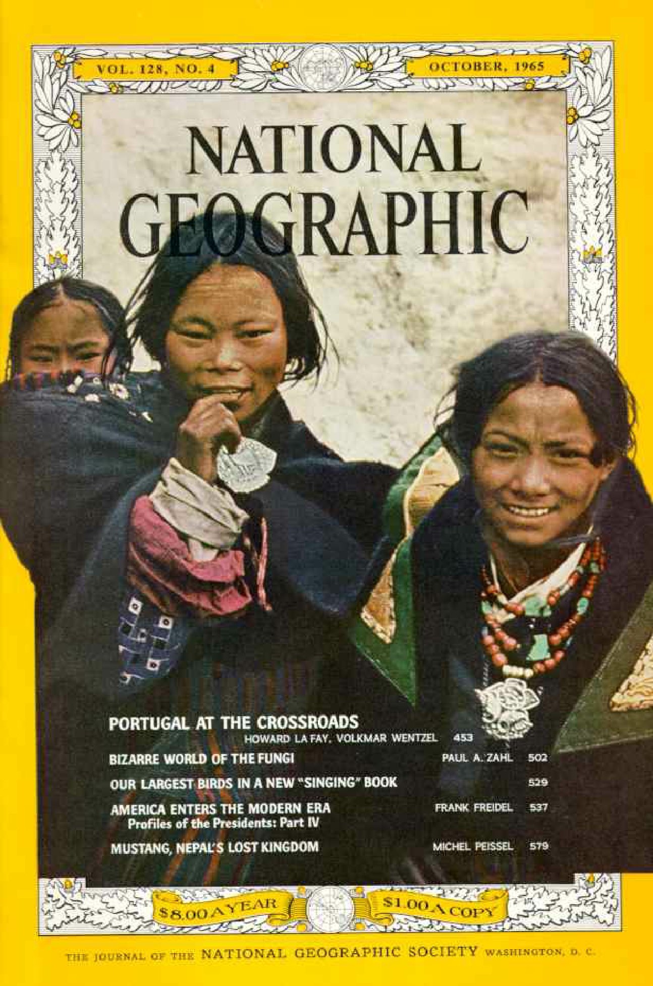 [해외잡지] National Geographic 1965-10 128-4 Oct