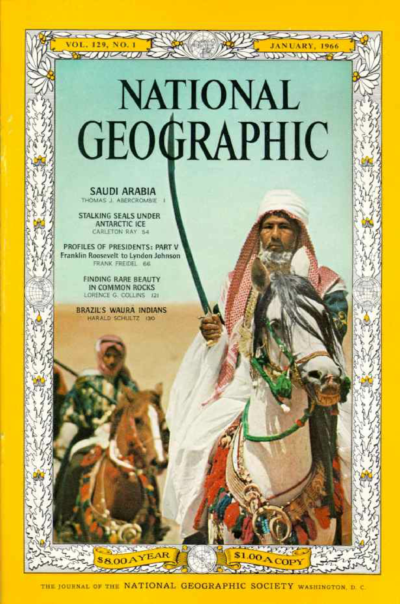 [해외잡지] National Geographic 1966-01 129-1 Jan