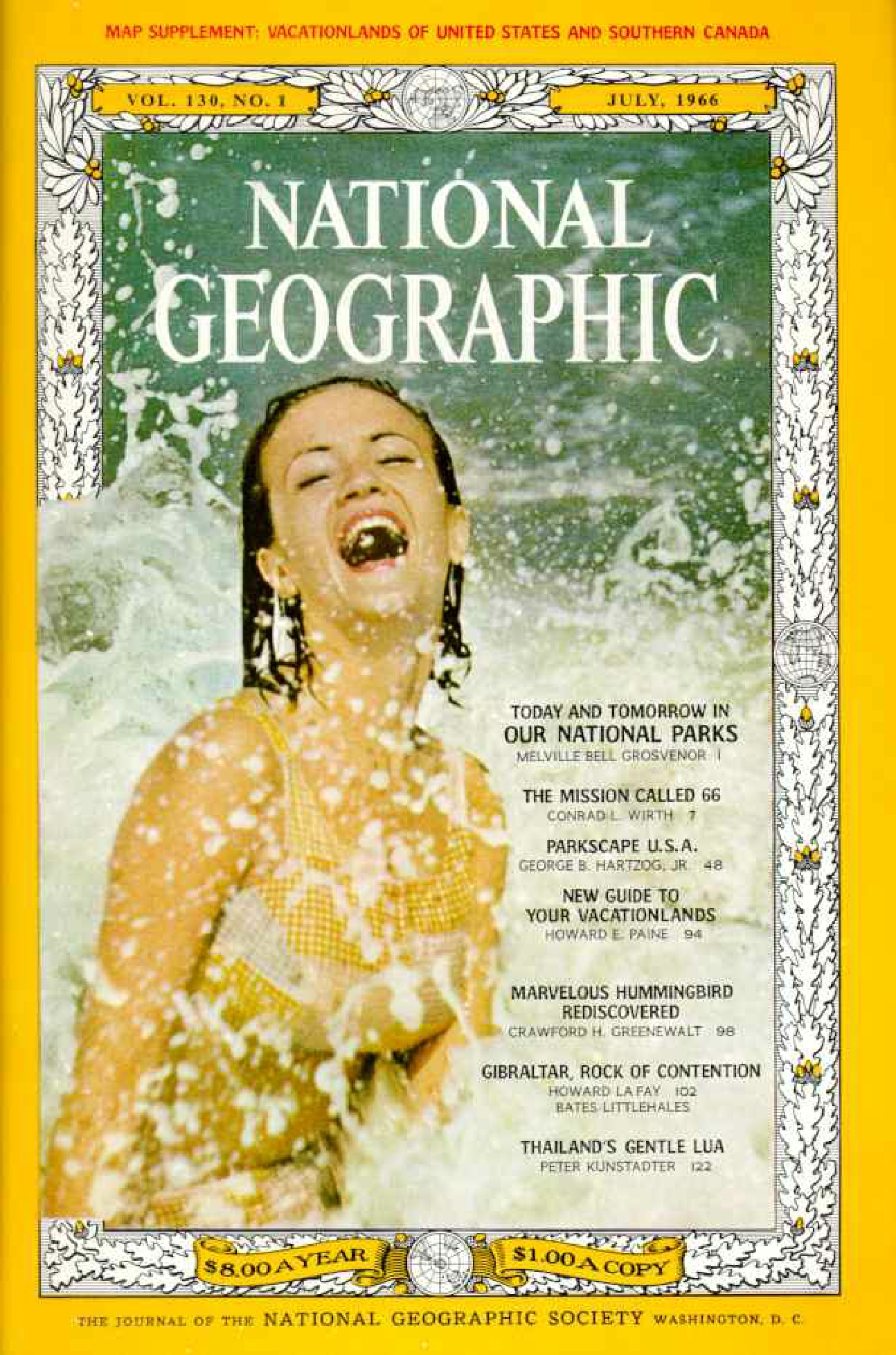 [해외잡지] National Geographic 1966-07 130-1 Jul