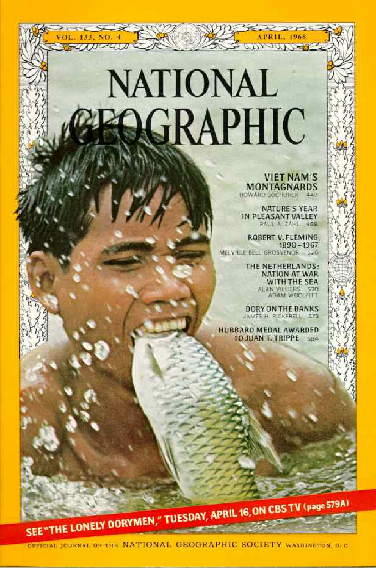[해외잡지] National Geographic 1968-04 133-4 Apr