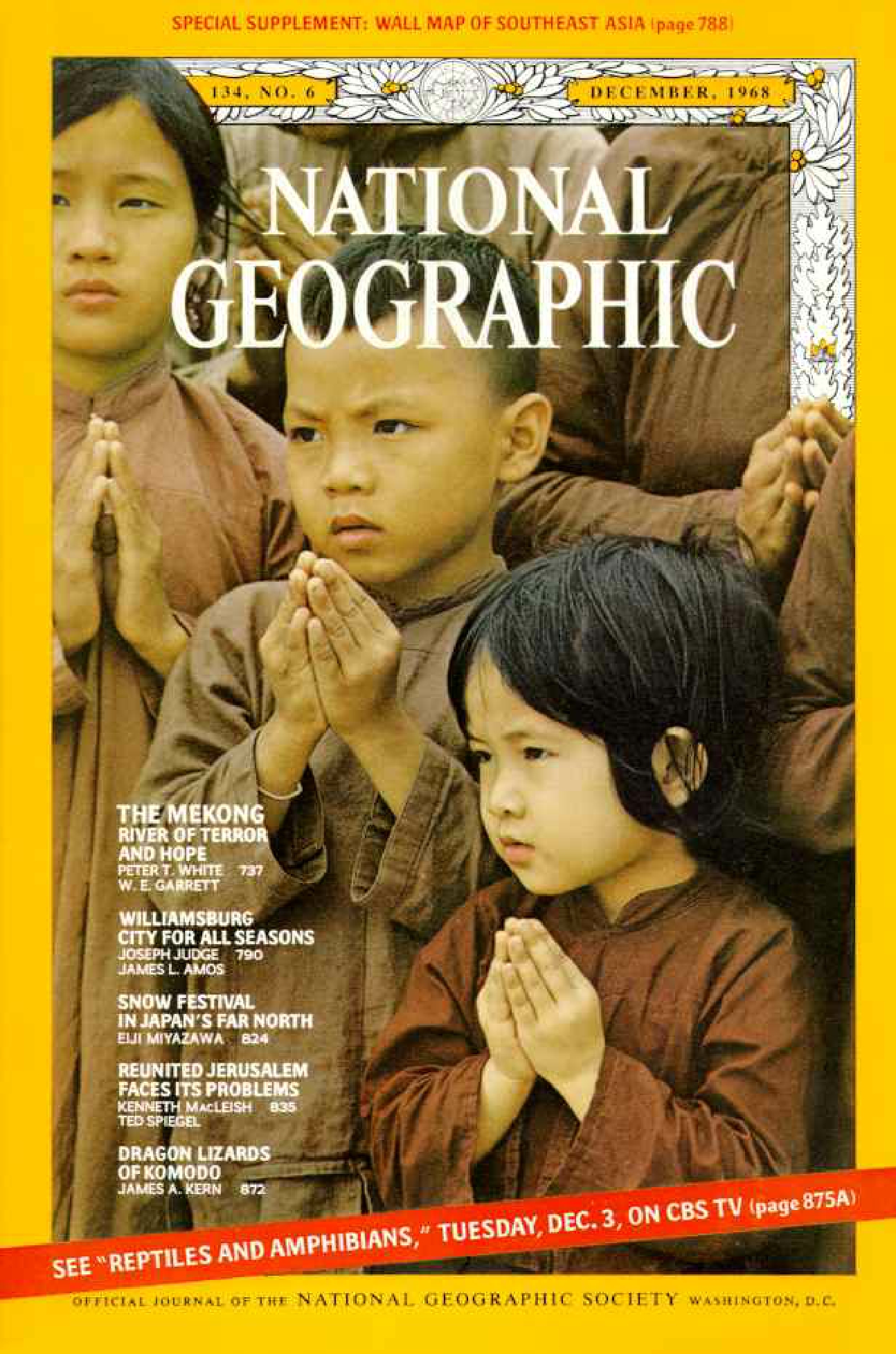 [해외잡지] National Geographic 1968-12 134-6 Dec
