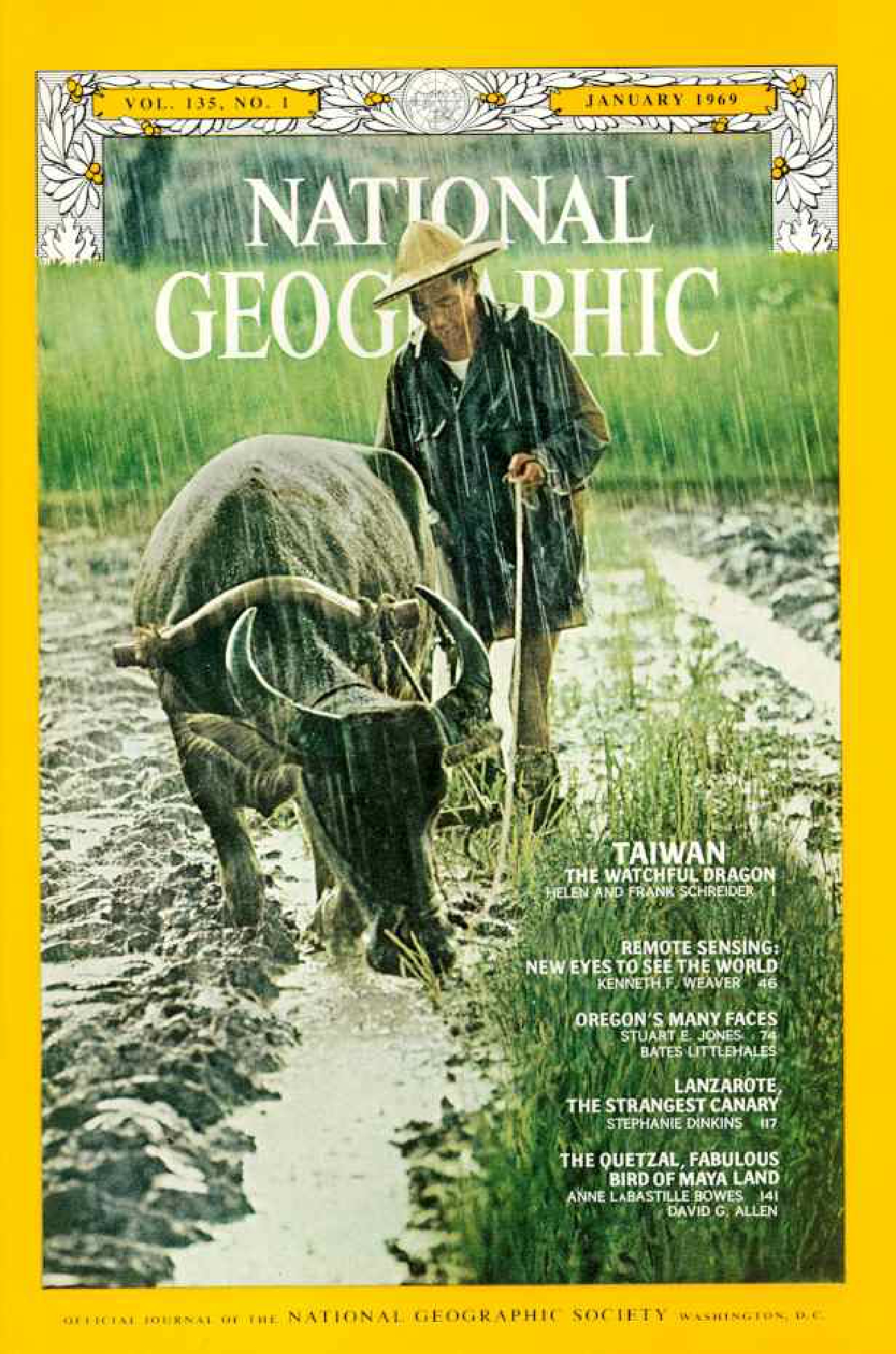 [해외잡지] National Geographic 1969-01 135-1 Jan