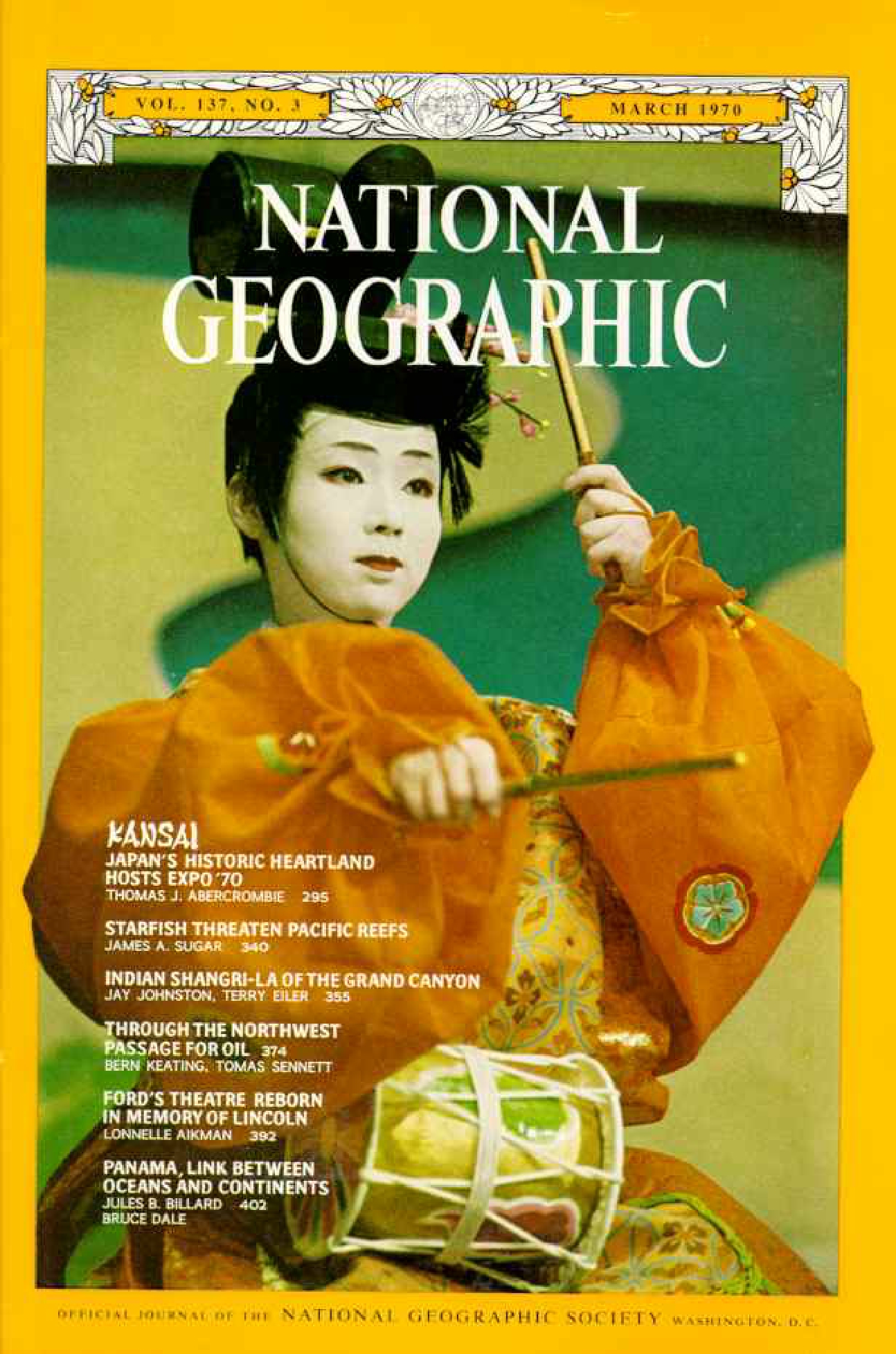 [해외잡지] National Geographic 1970-03 137-3 Mar
