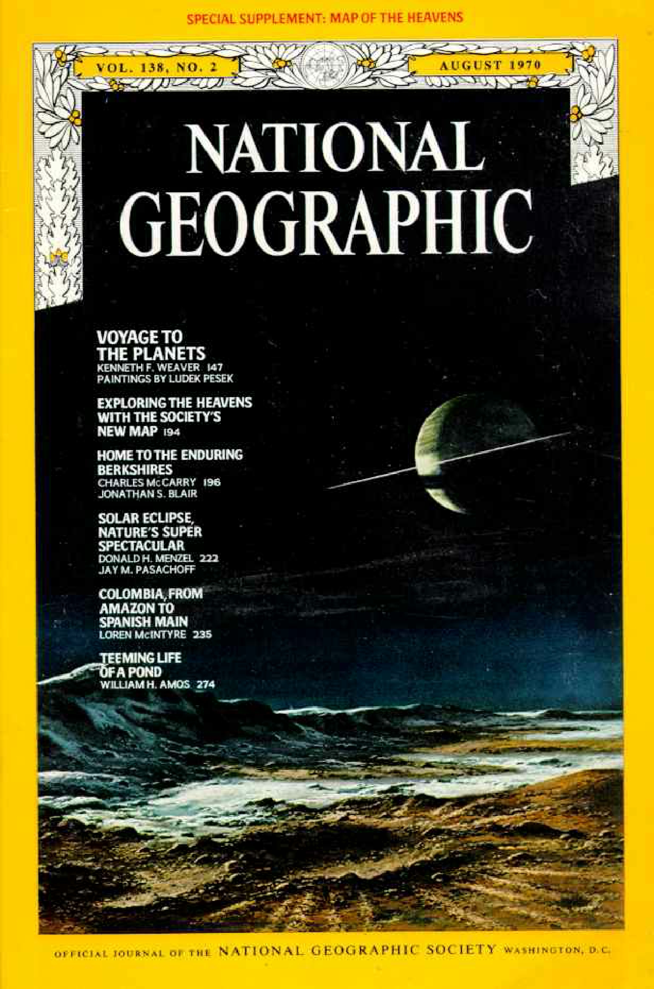 [해외잡지] National Geographic 1970-08 138-2 Aug