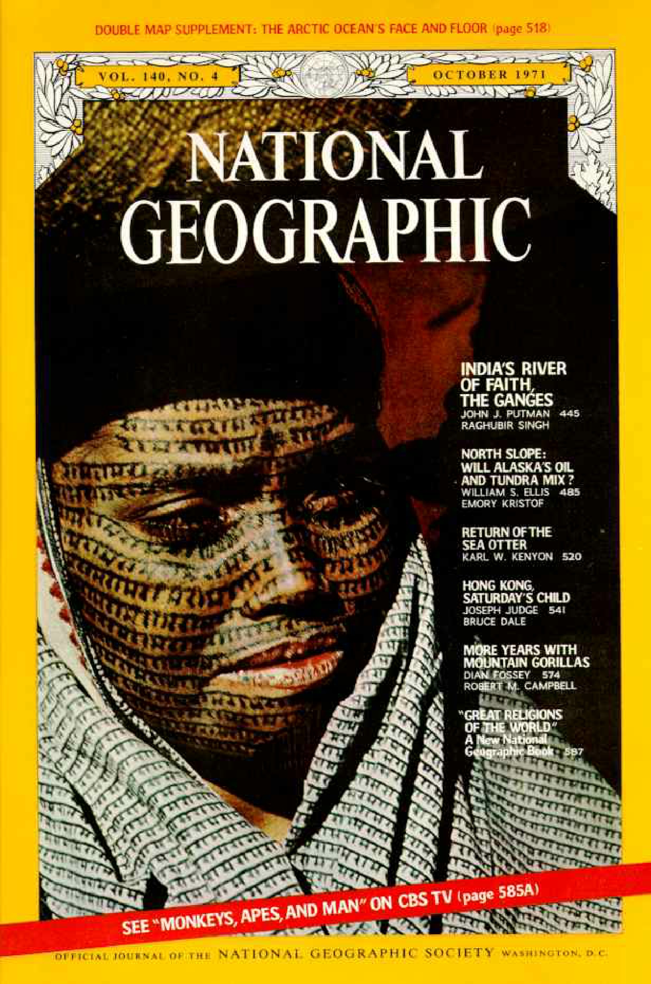 [해외잡지] National Geographic 1971-10 140-4 Oct
