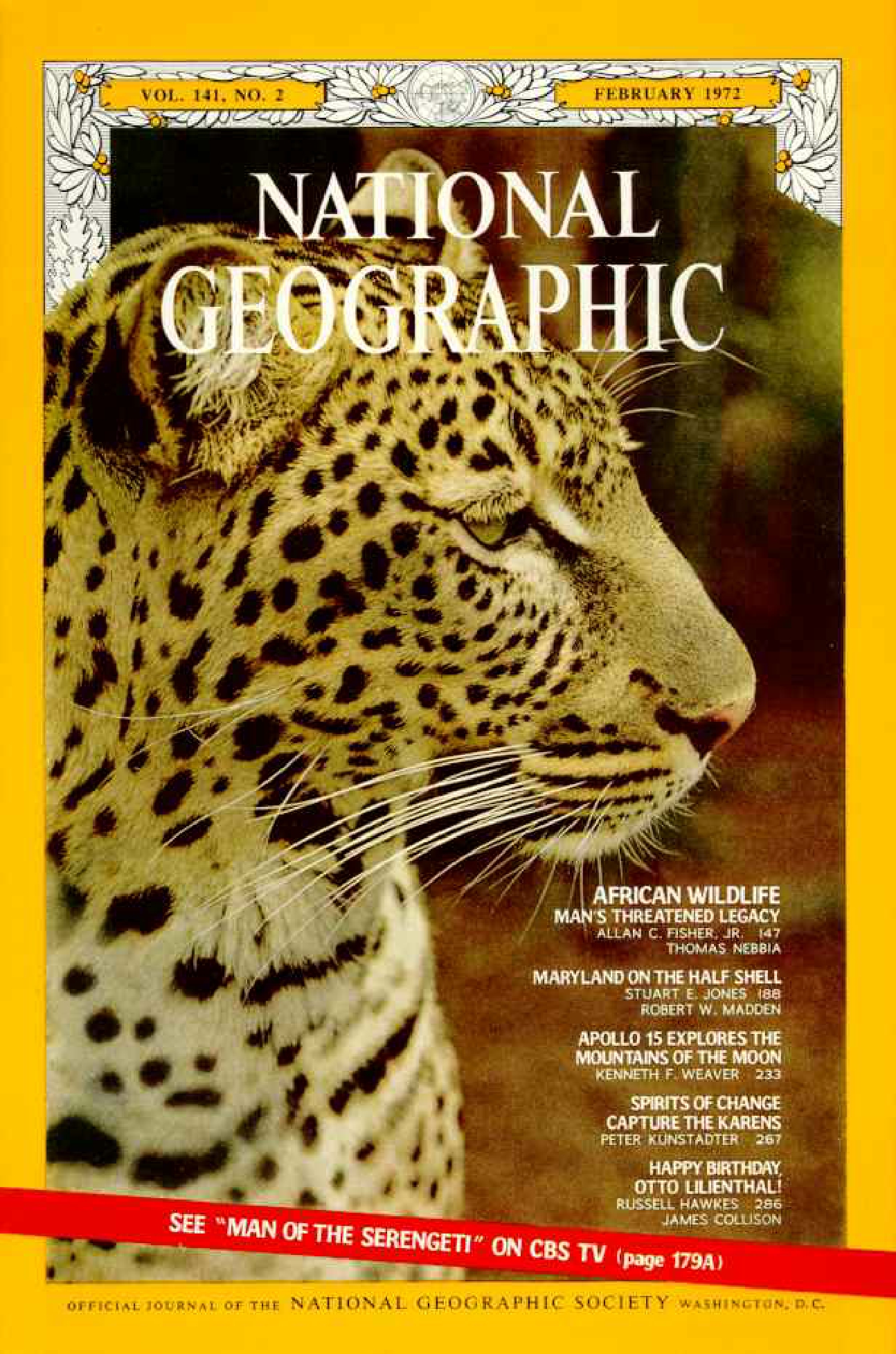 [해외잡지] National Geographic 1972-02 141-2 Feb