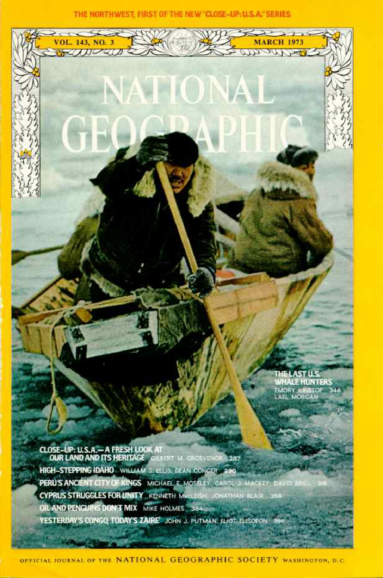 [해외잡지] National Geographic 1973-03 143-3 Mar