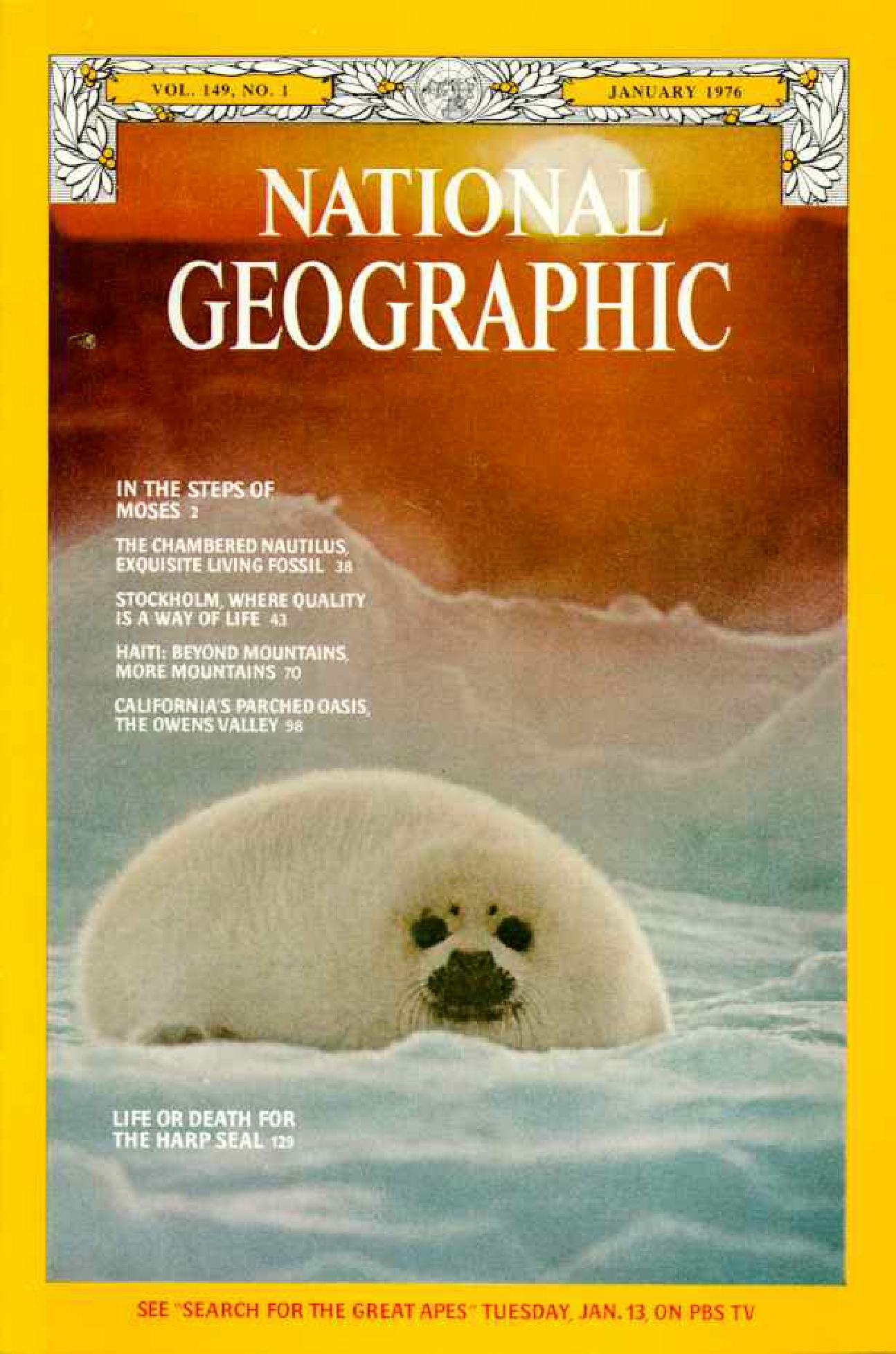 [해외잡지] National Geographic 1976-01 149-1 Jan