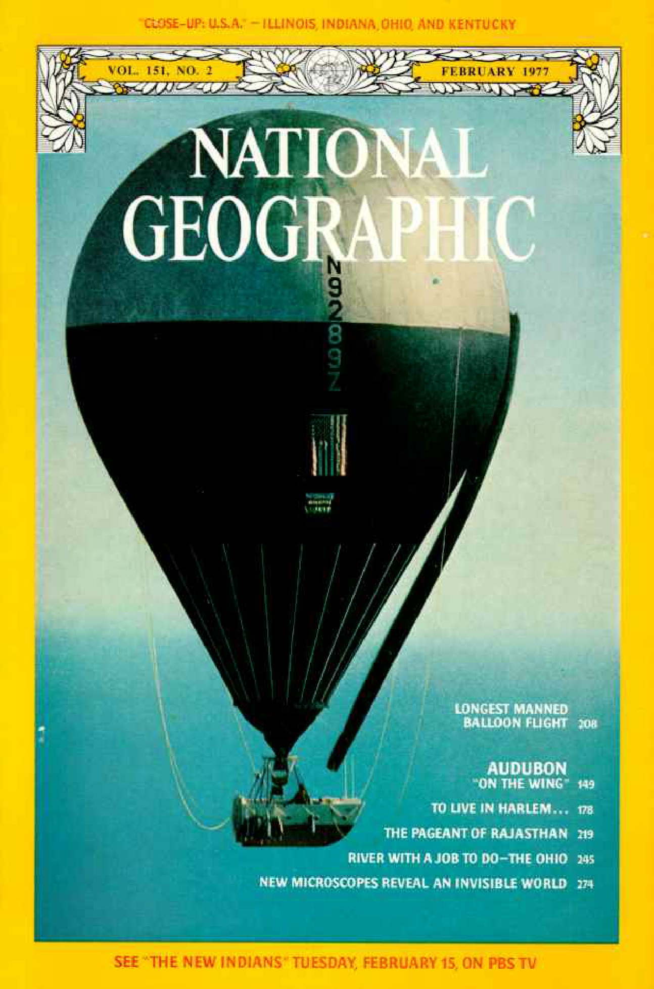 [해외잡지] National Geographic 1977-02 151-2 Feb
