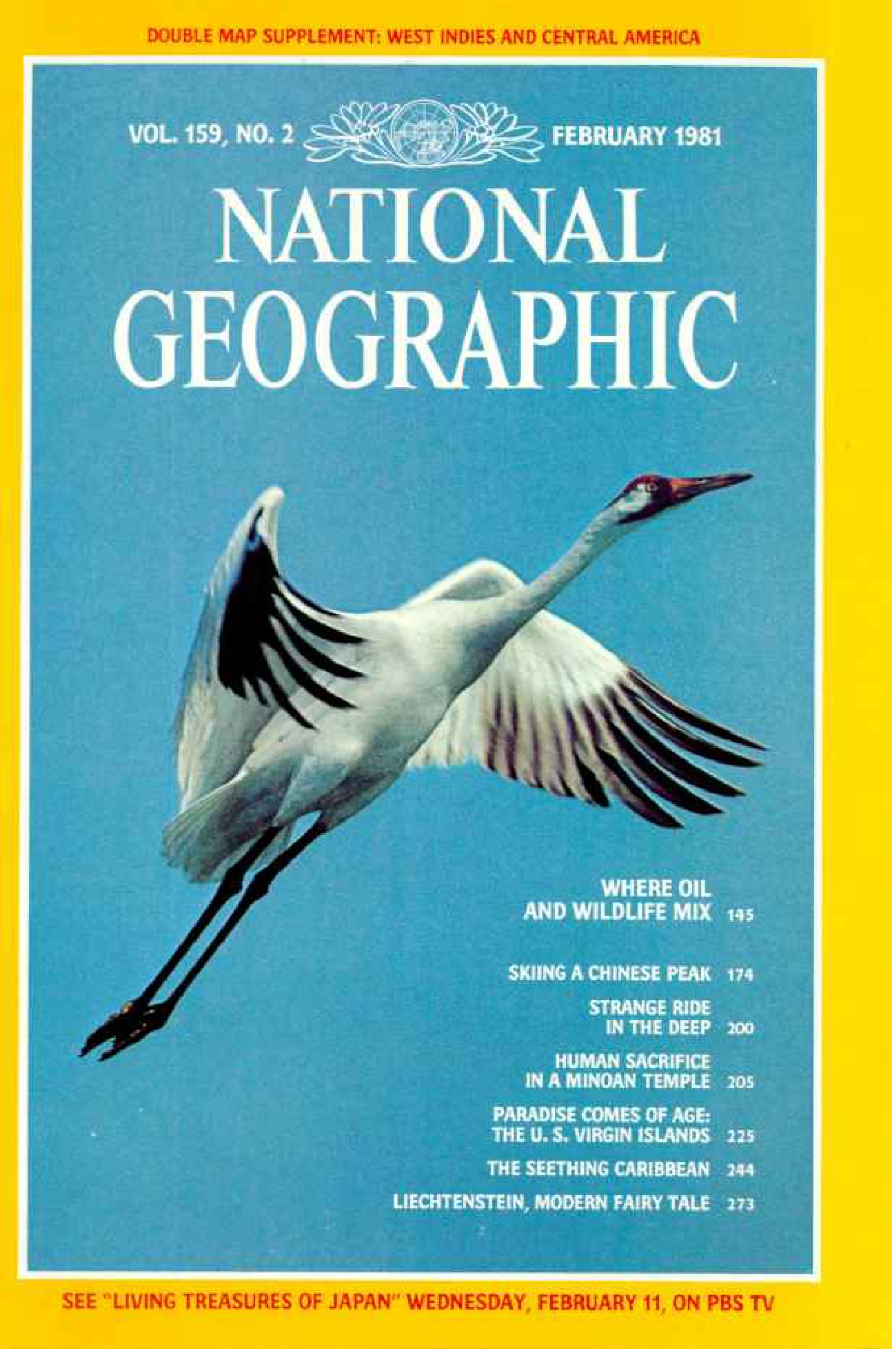 [해외잡지] National Geographic 1981-02 159-2 Feb