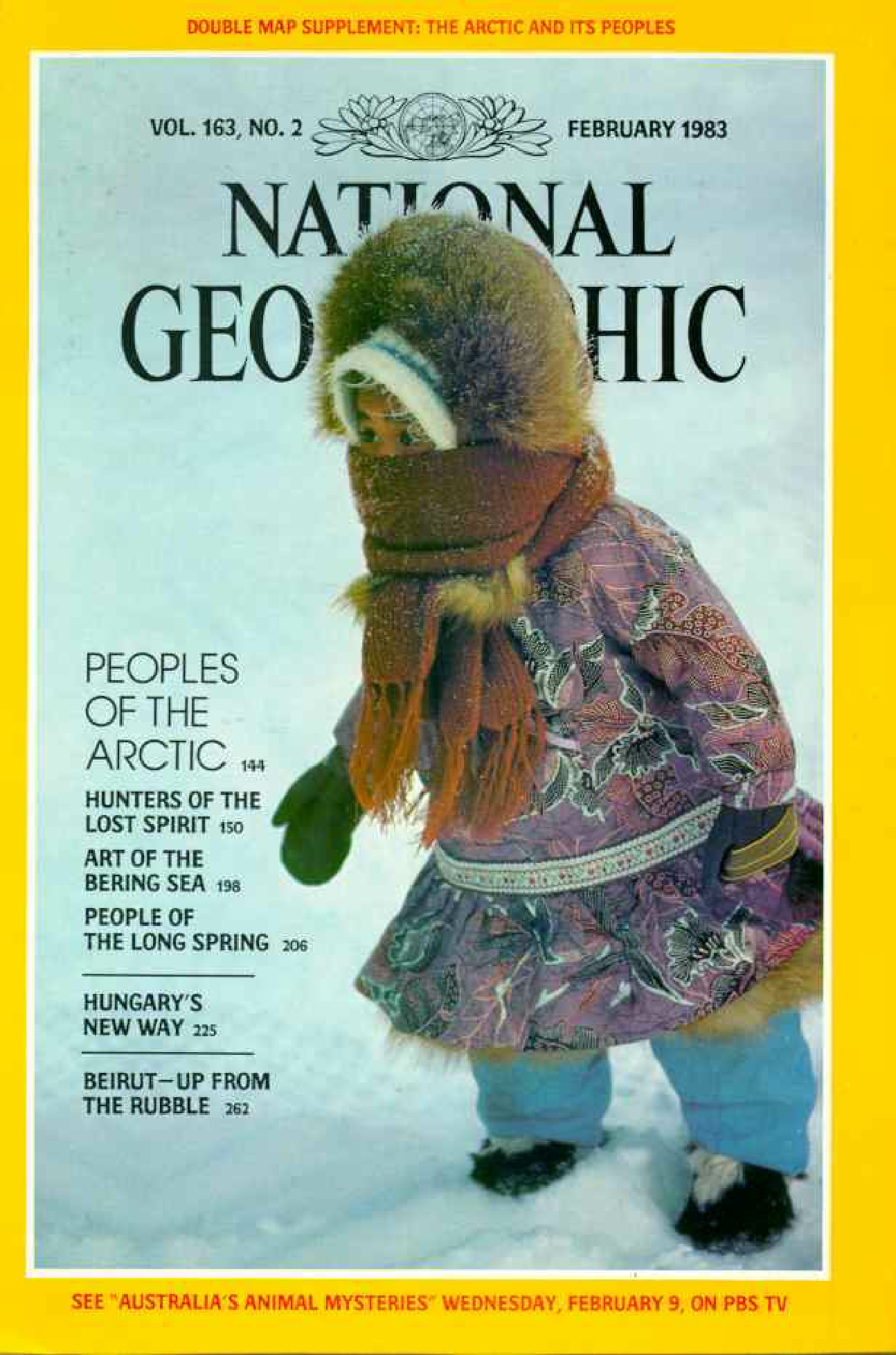[해외잡지] National Geographic 1983-02 163-2 Feb