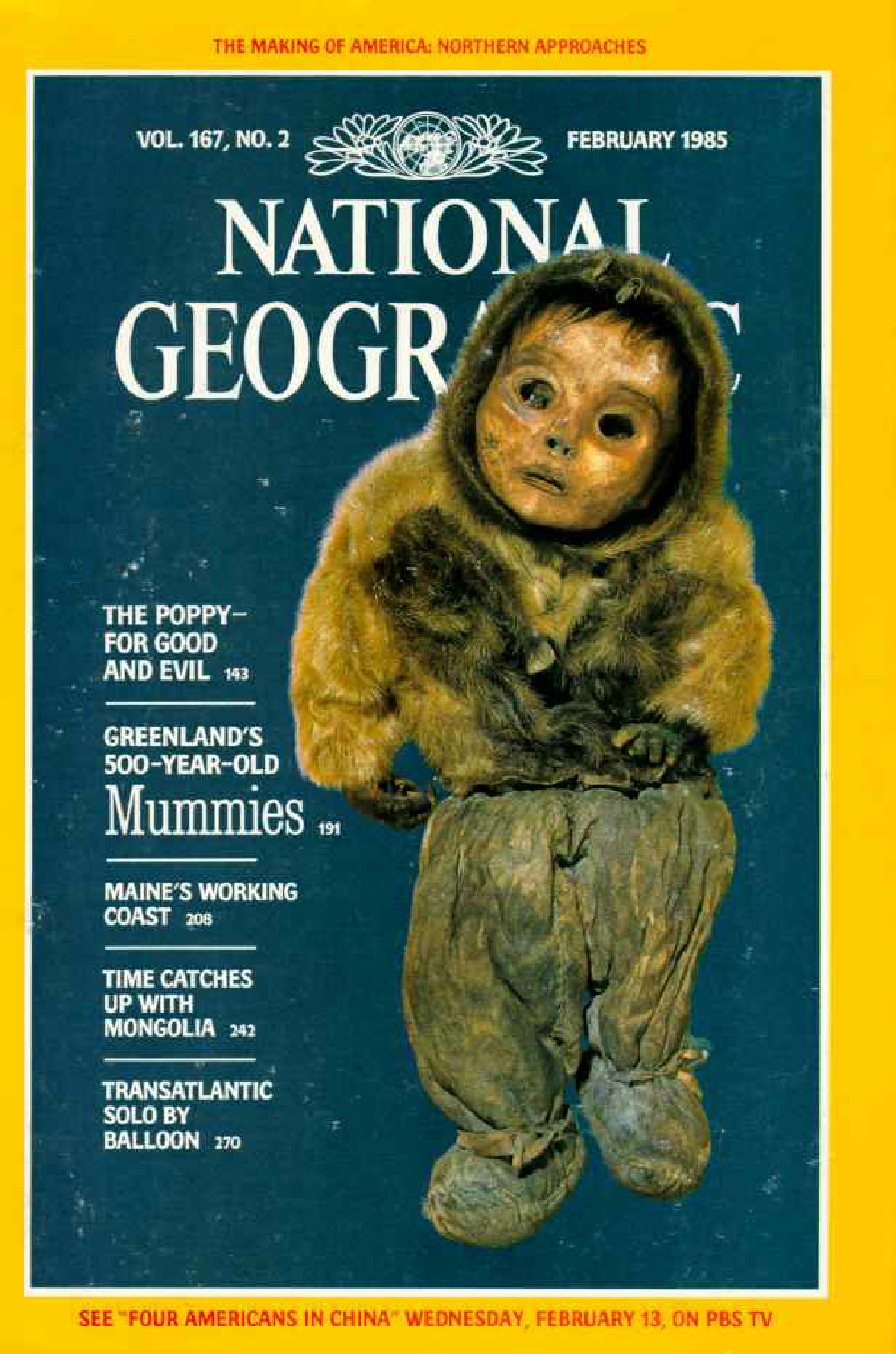 [해외잡지] National Geographic 1985-02 167-2 Feb