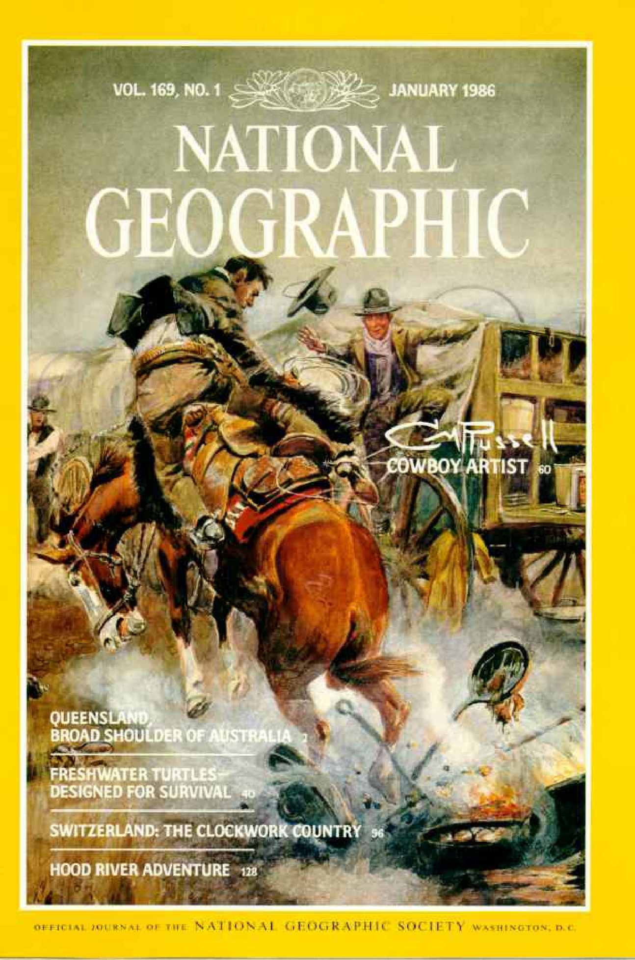 [해외잡지] National Geographic 1986-01 169-1 Jan