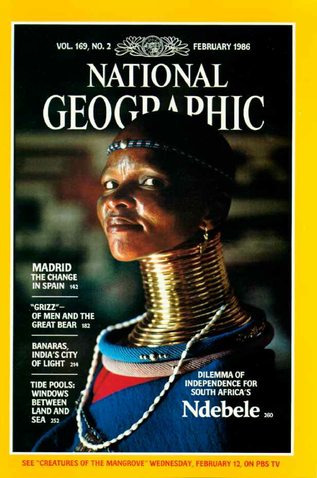 [해외잡지] National Geographic 1986-02 169-2 Feb