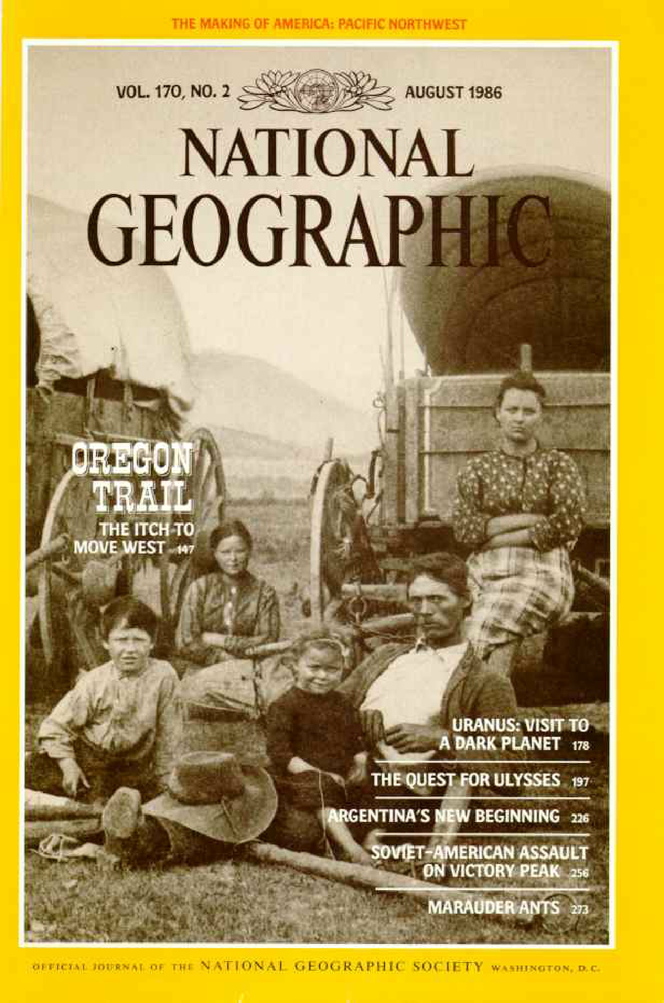 [해외잡지] National Geographic 1986-08 170-2 Aug