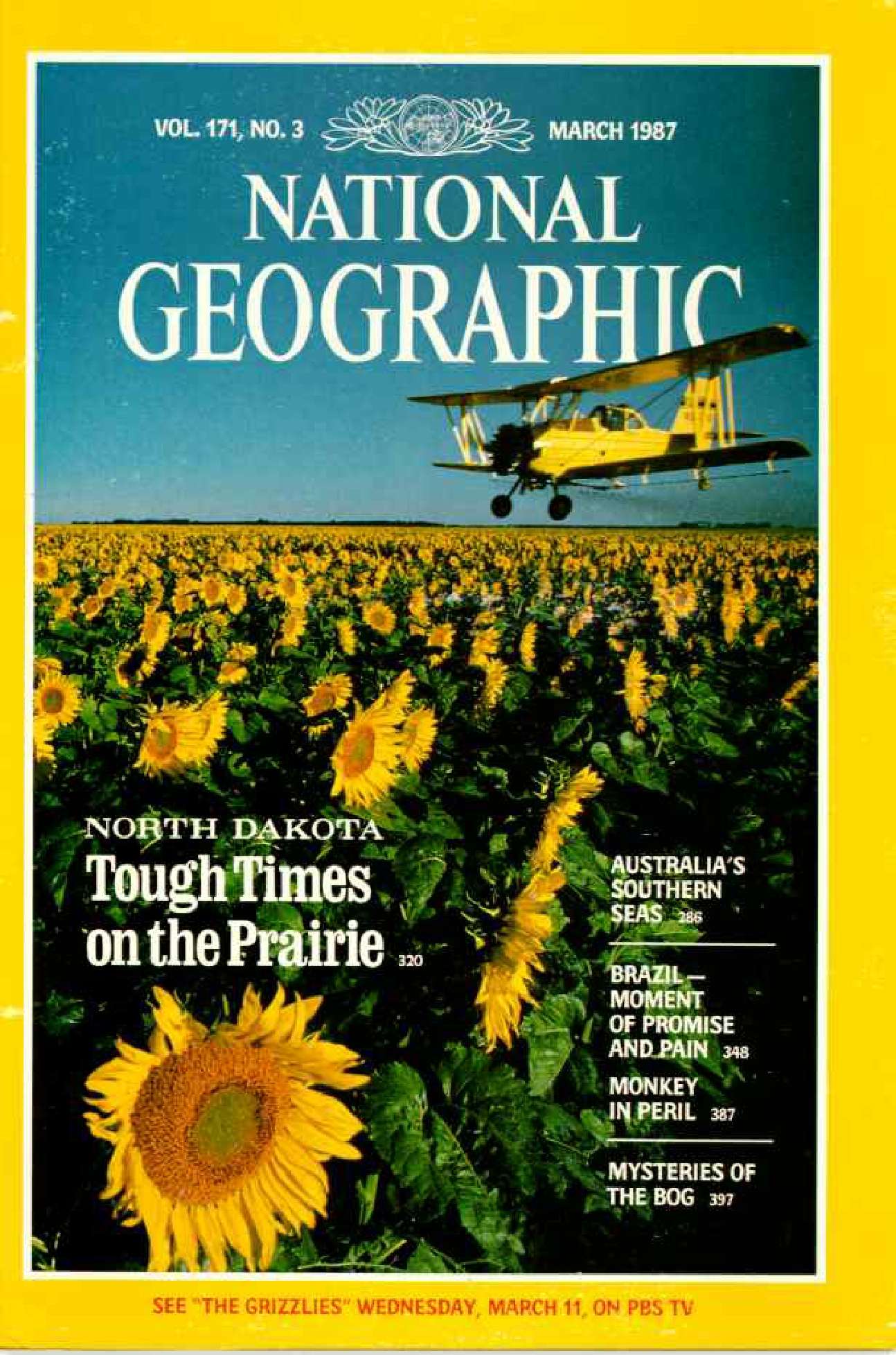 [해외잡지] National Geographic 1987-03 171-3 Mar