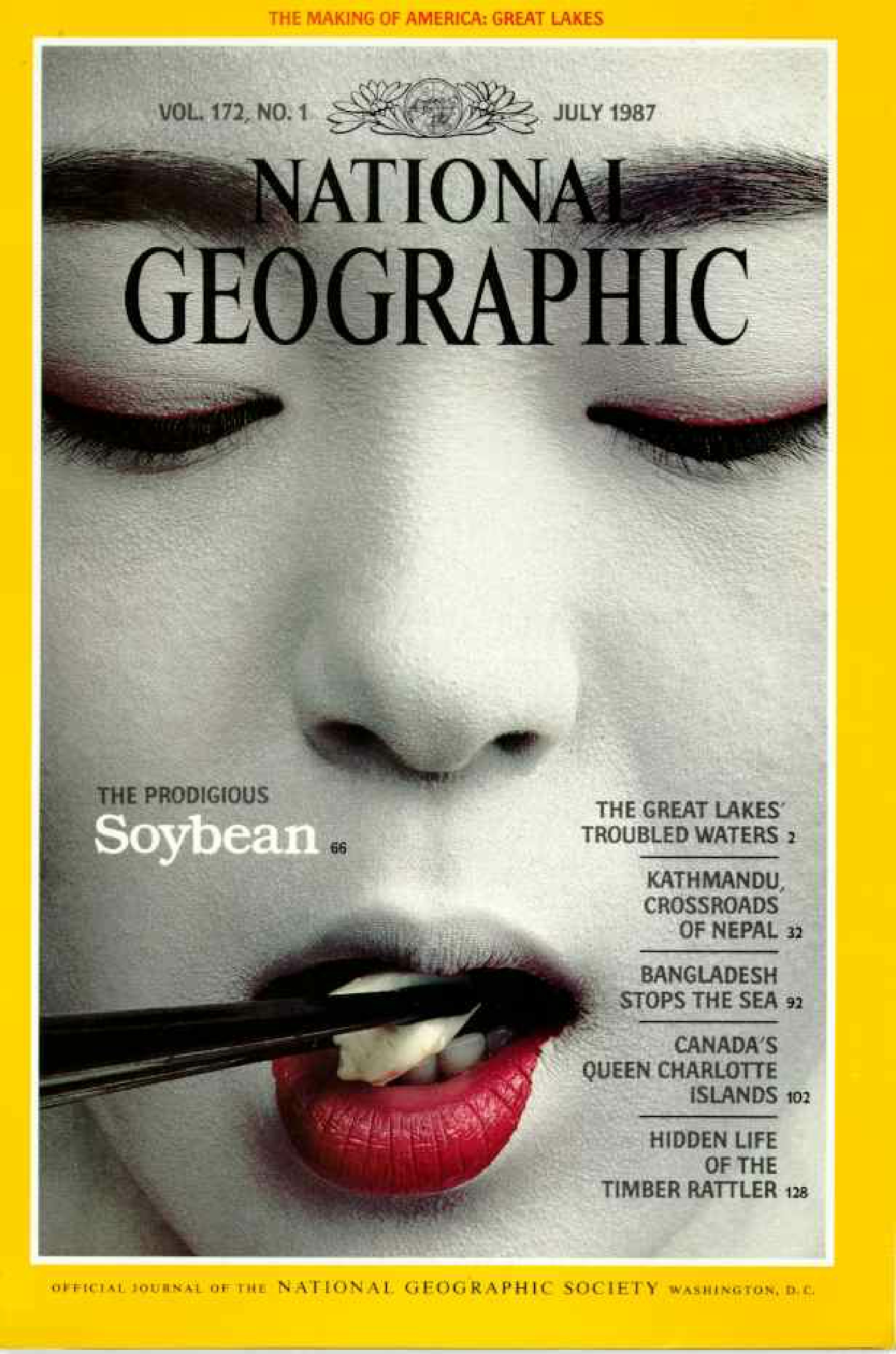 [해외잡지] National Geographic 1987-07 172-1 Jul
